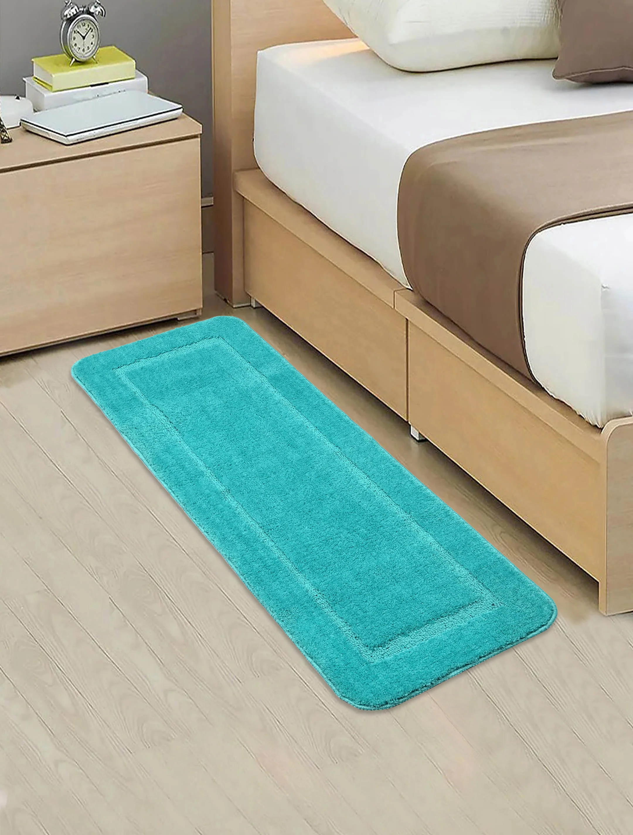 Soft Anti-Slip Bathmat with Good Morning Print | Water Absorbent, Washable & Quick Dry Mat - Image 34