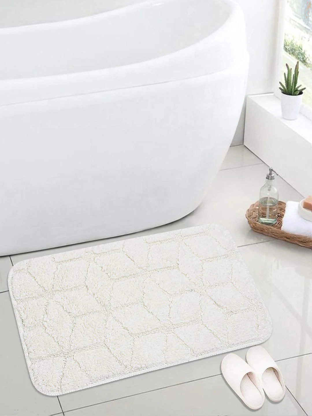BARFI Soft Anti-Slip Bath Set | Elegant Geometric Pattern & Premium Grip - Image 67