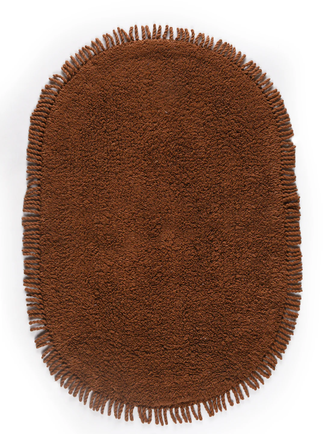 Saral Home Beige Shaggy Anti-Skid Bathmat - 50X75 cm - Image 16