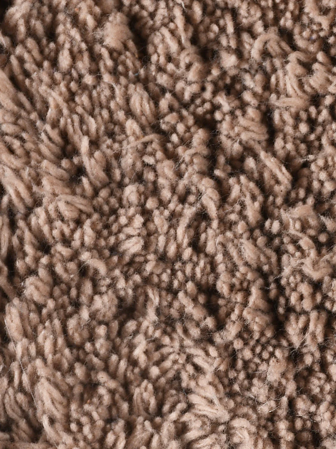Saral Home Beige Shaggy Anti-Skid Bathmat - 50X75 cm - Image 9