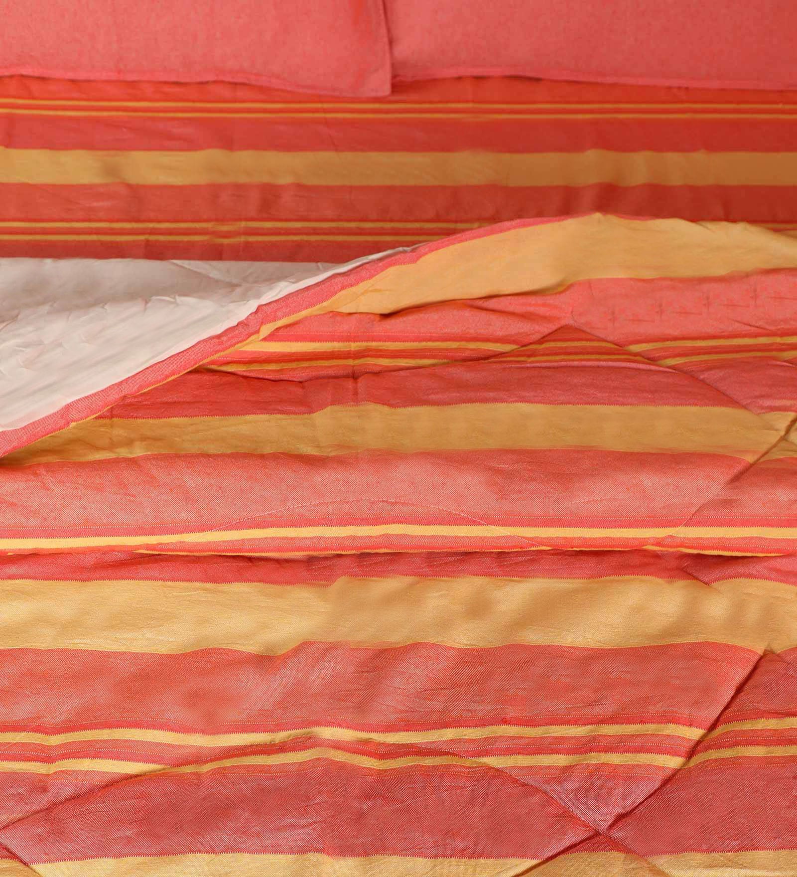 6 PC Bedding Combo | 1 Bedsheet + 2 Pillow Covers + Quilt + 2 Curtains | 90x100 & 4x7 - Image 5