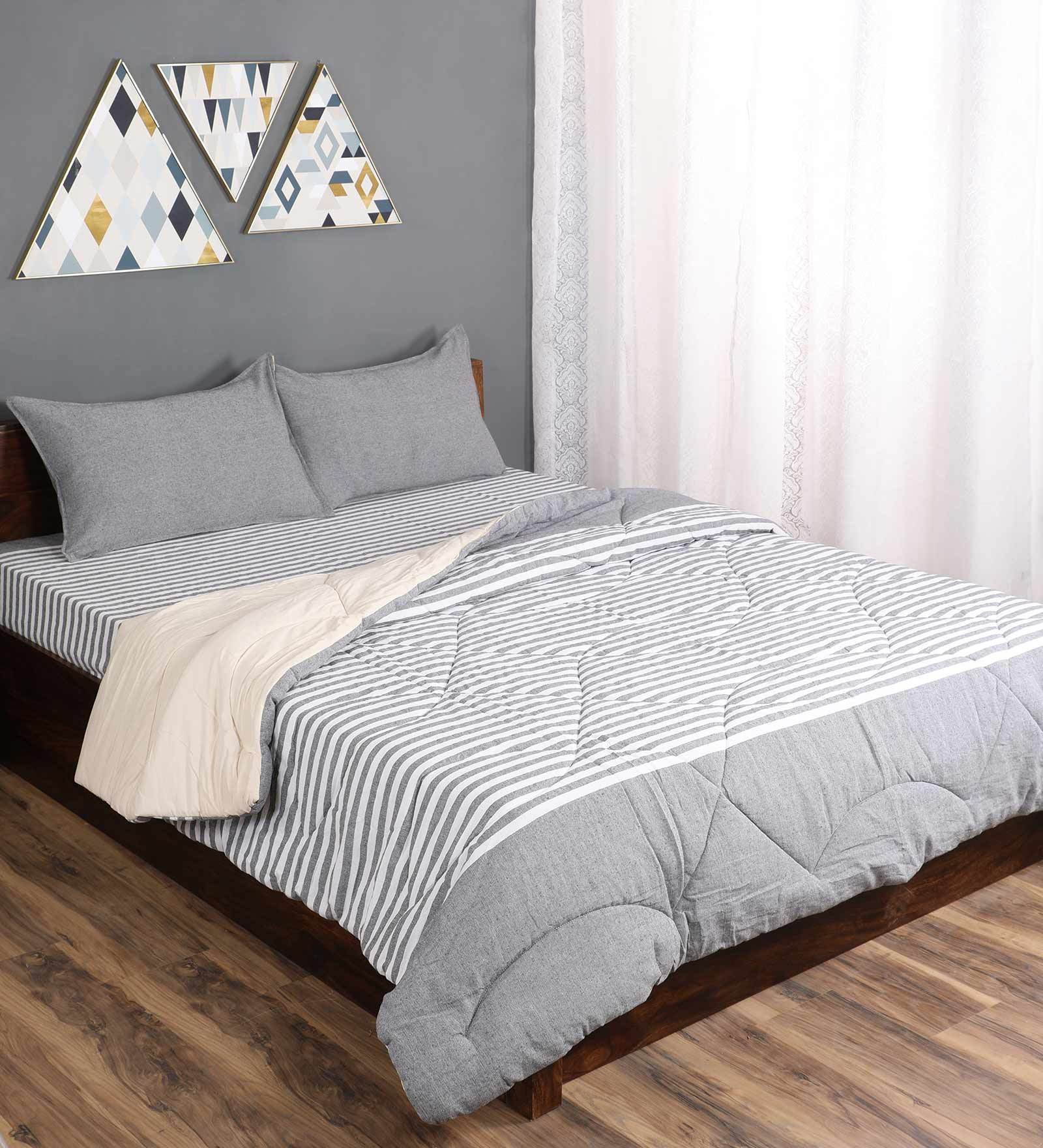 Bedding Combo Set | Includes 1 Bedsheet, 2 Pillow Covers & 1 Quilt/ Comfortor - Image 5