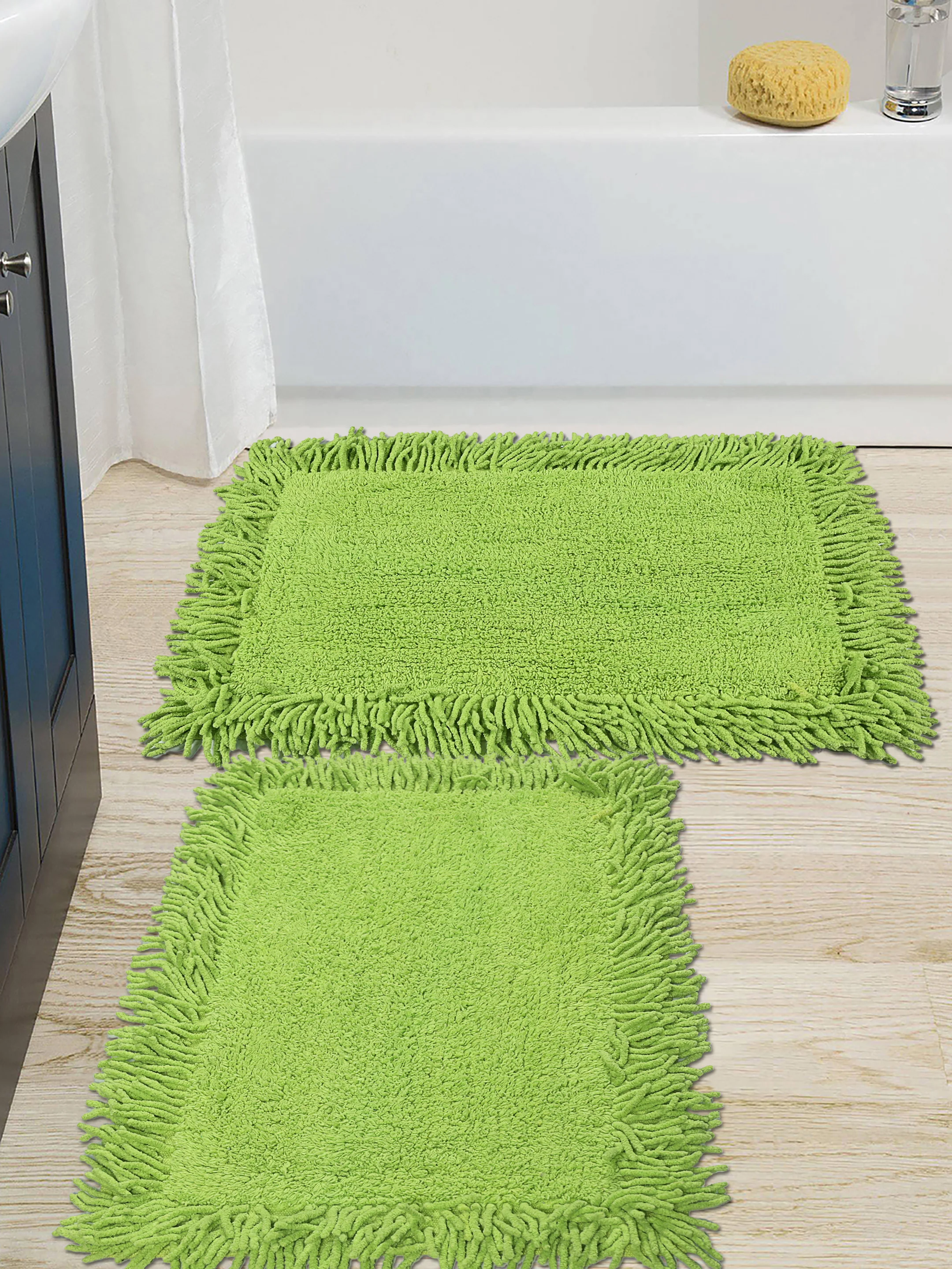 Combo Cotton Bathroom Mat Set – 2 pcs 40x60 cm | Quick Dry & Machine Washable - Image 10