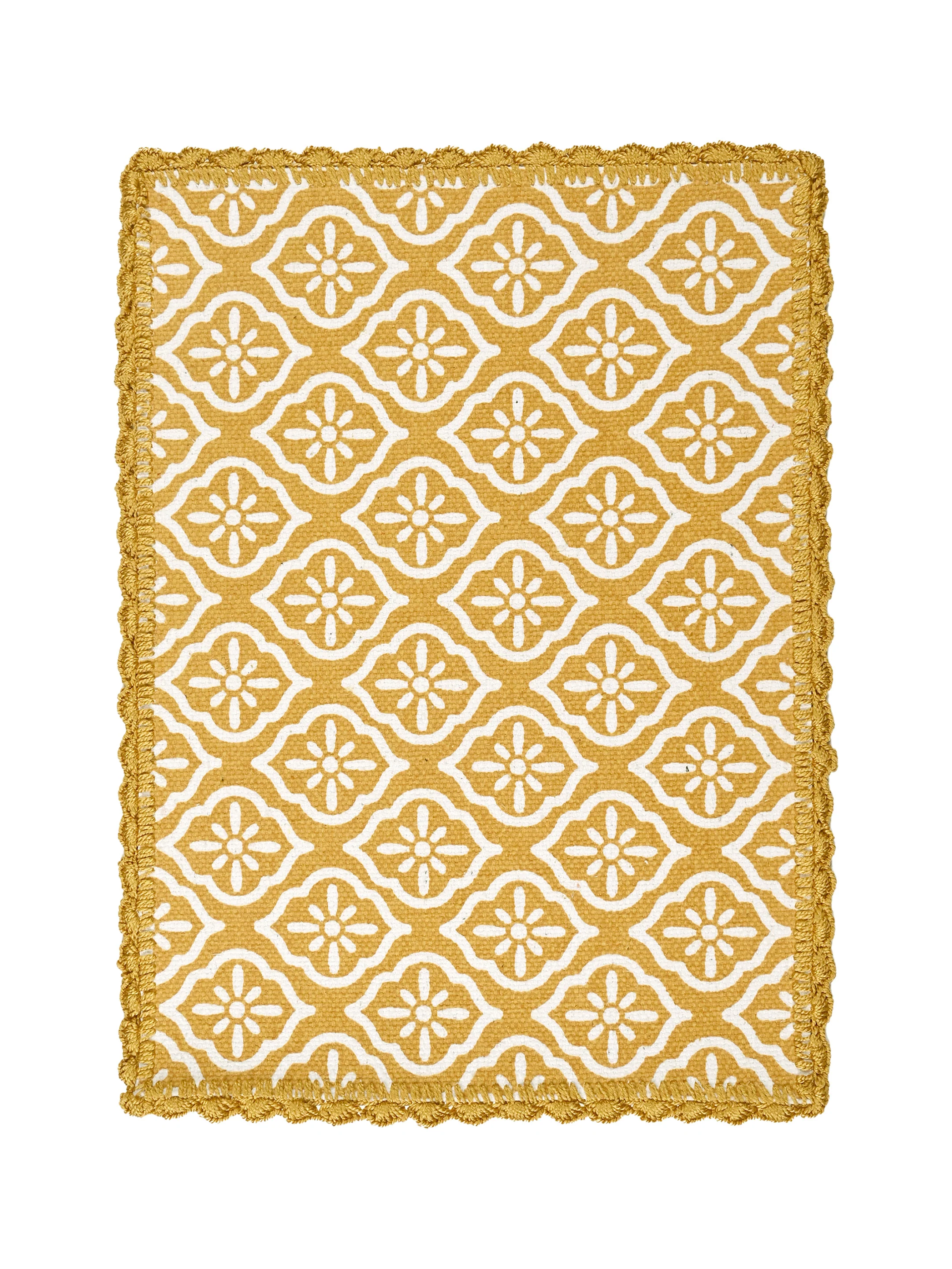 Cotton Dining Table Placemat Set | 4 Mats (33x45 cm) + 1 Runner (45x120 cm) | Set of 5 - Image 22