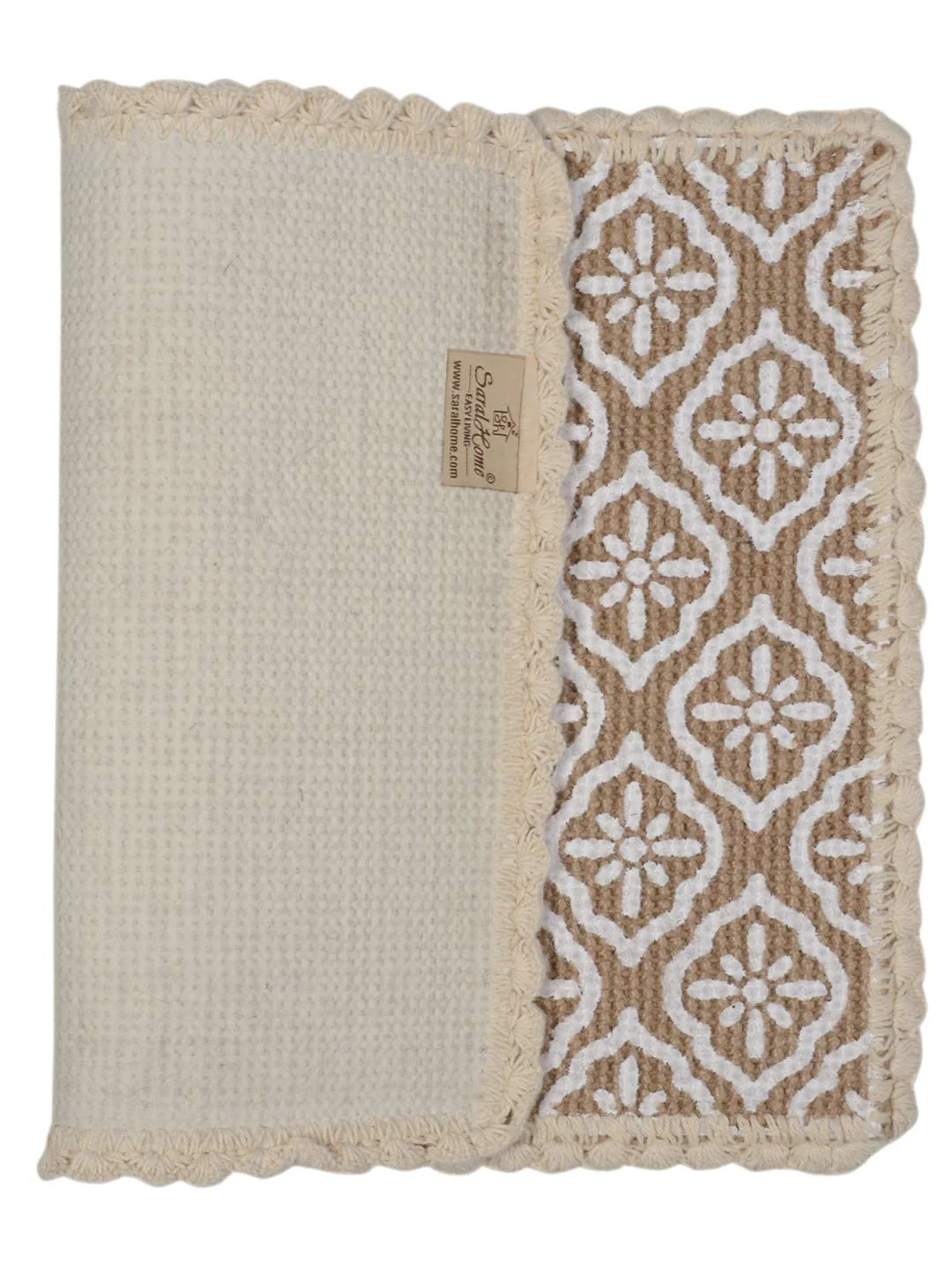 Jute & Cotton Table Mat with Artistic Print | Handcrafted Dining Table Décor - Image 11