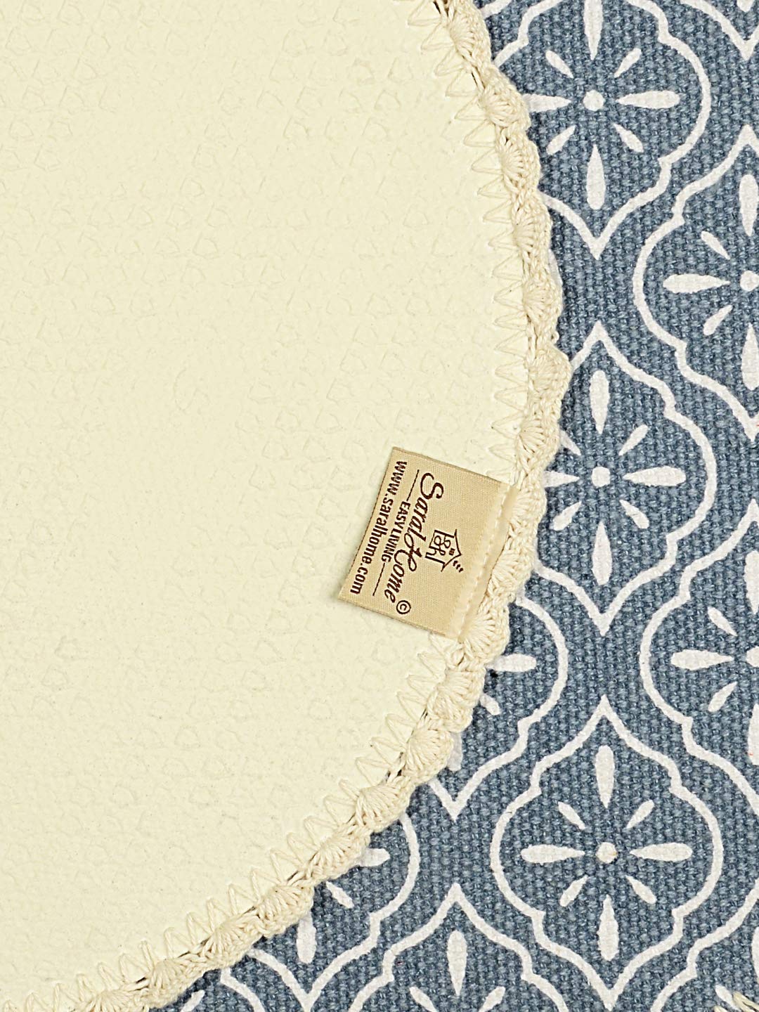 Jute & Cotton Table Mat with Artistic Print | Handcrafted Dining Table Décor - Image 13