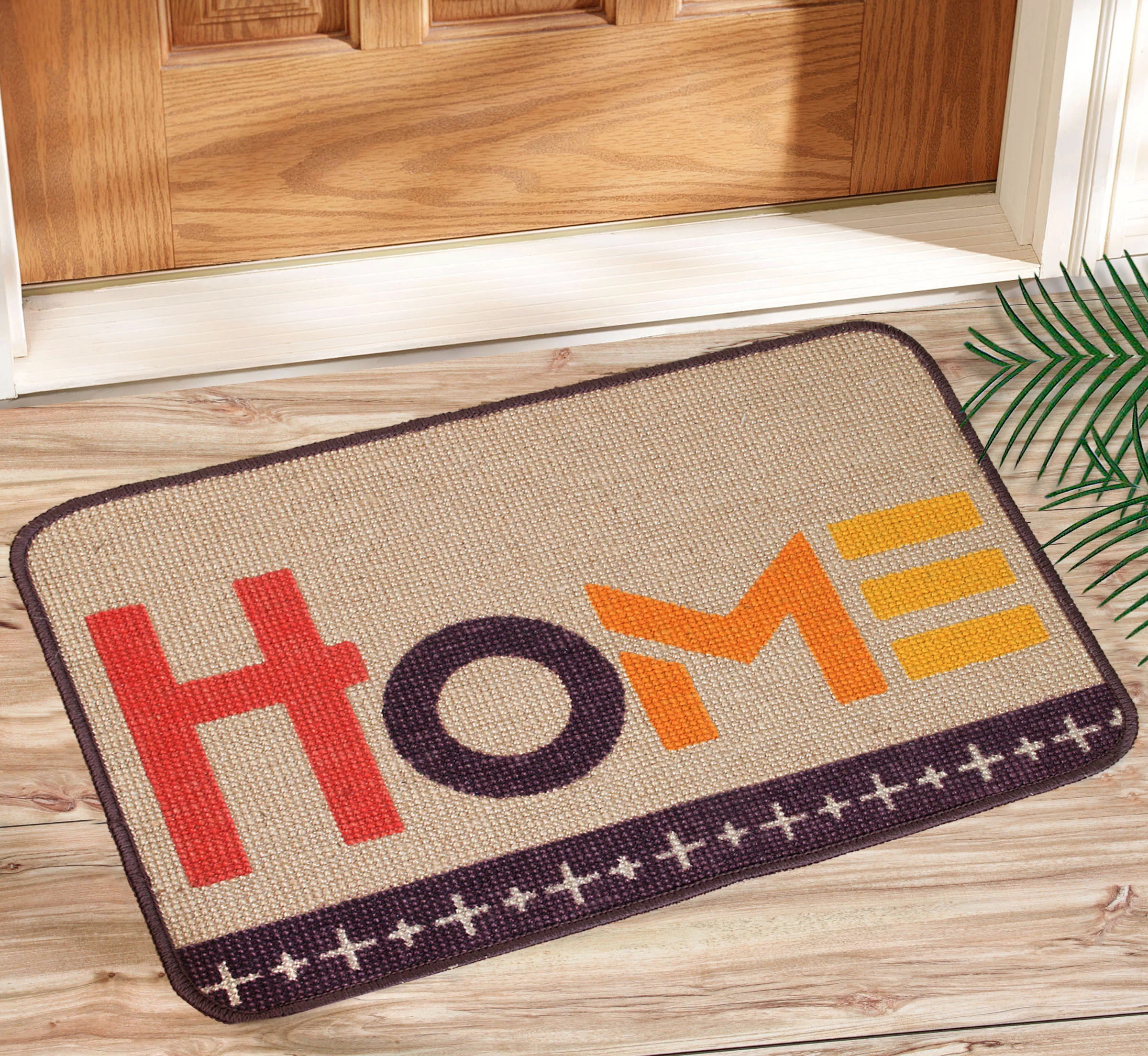 Decorative Jute Printed Anti-Slip Doormat – Set of 3 - Image 3