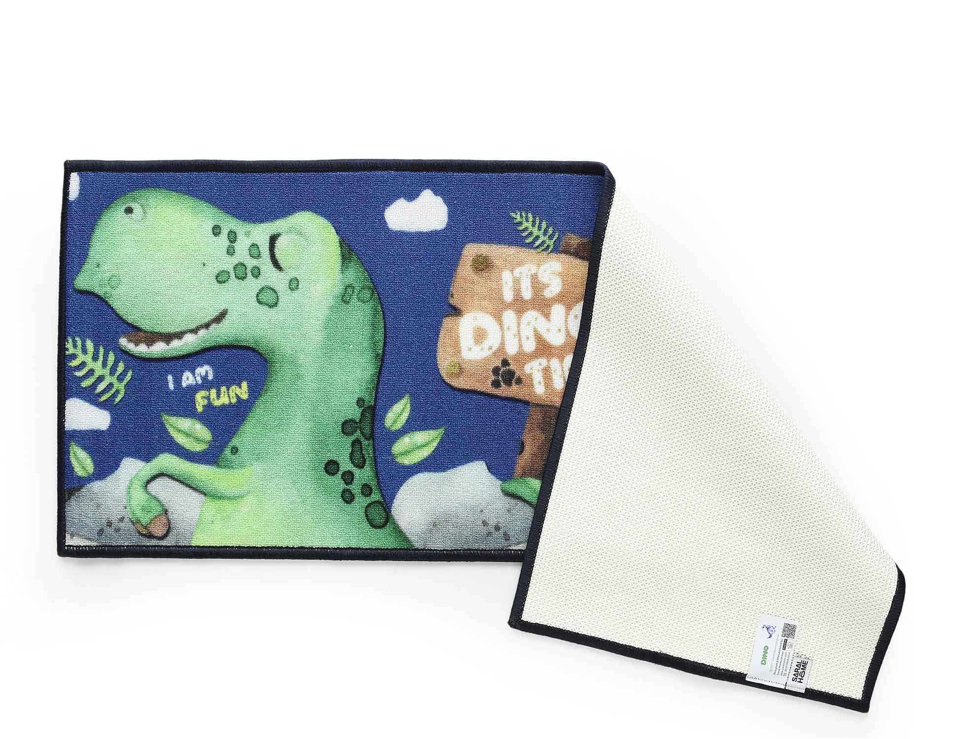 Dinosaur Anti-Skid PP Runner – Navy 45x120 cm | Kid-Friendly & Durable Texture - Image 4