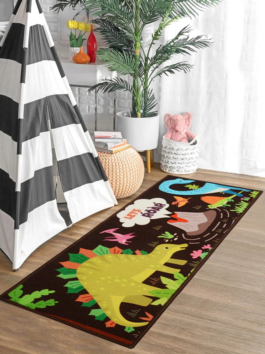 Dinosaur Anti-Skid PP Runner – 45x120 cm | Fun Pattern & Strong Grip Base - Image 3