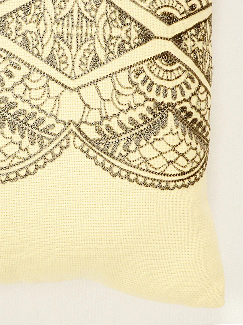 Ethnic Embroidered Sofa Cushion Cover | Handcrafted Traditional Accent - Image 3