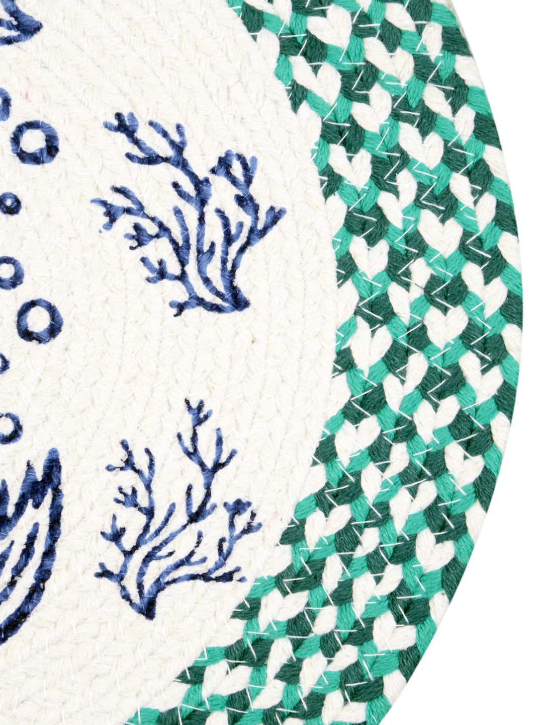 Green Cotton Printed Table Mat – Pack of 2 | Fresh Tone & Easy Maintenance - Image 4