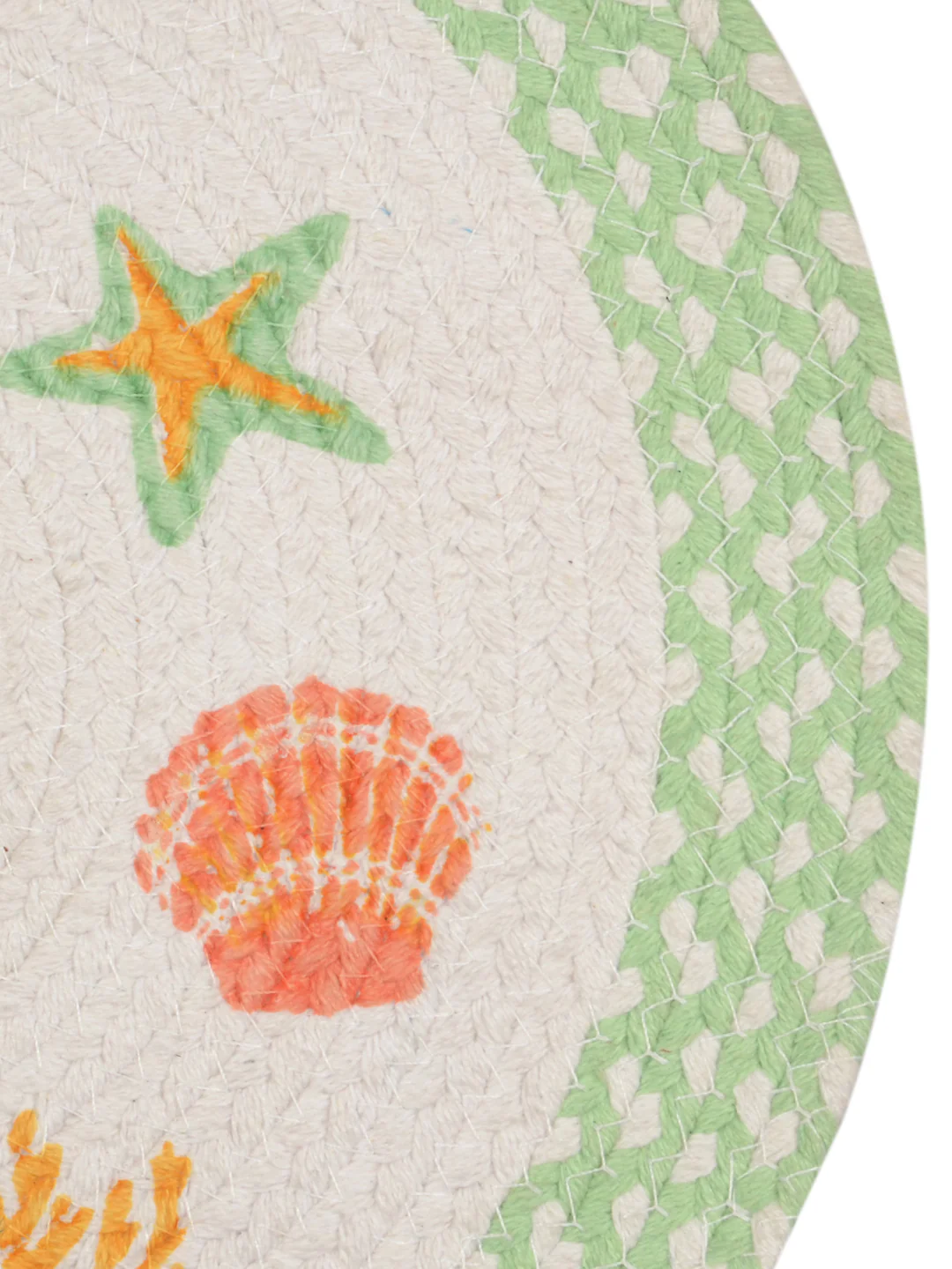 Green Cotton Printed Table Mat – Pack of 2 | Fresh Tone & Easy Maintenance - Image 3