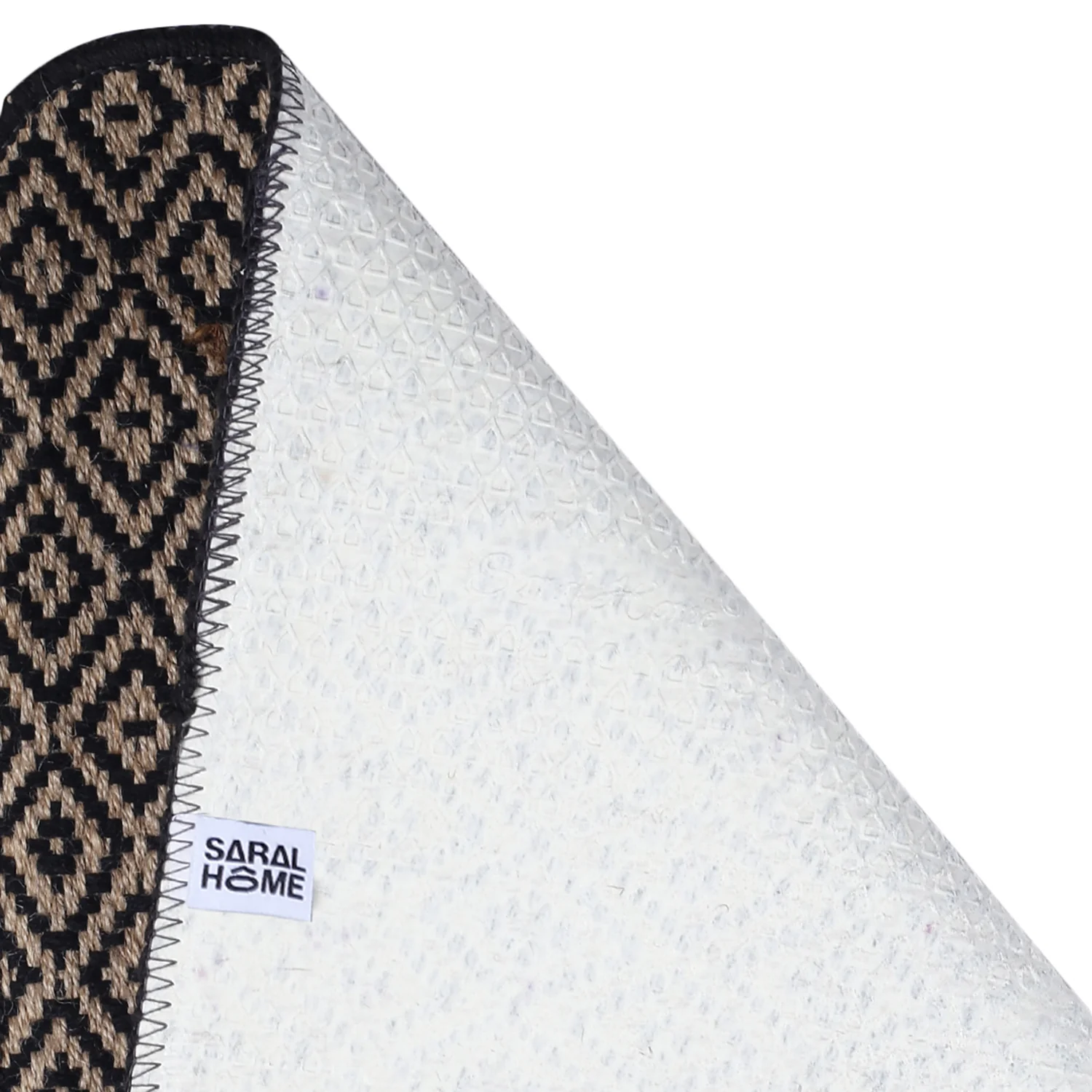 Mini Diamond Jute & Cotton Runner | Handwoven Texture & Anti-Slip Base - Image 10