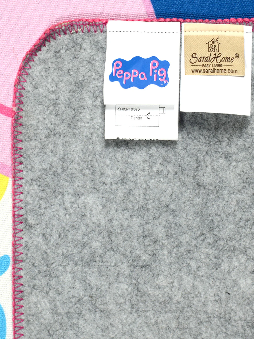 Peppa Picnic Mat 125x150cm ( 4x5 Ft) -Pink - Image 5
