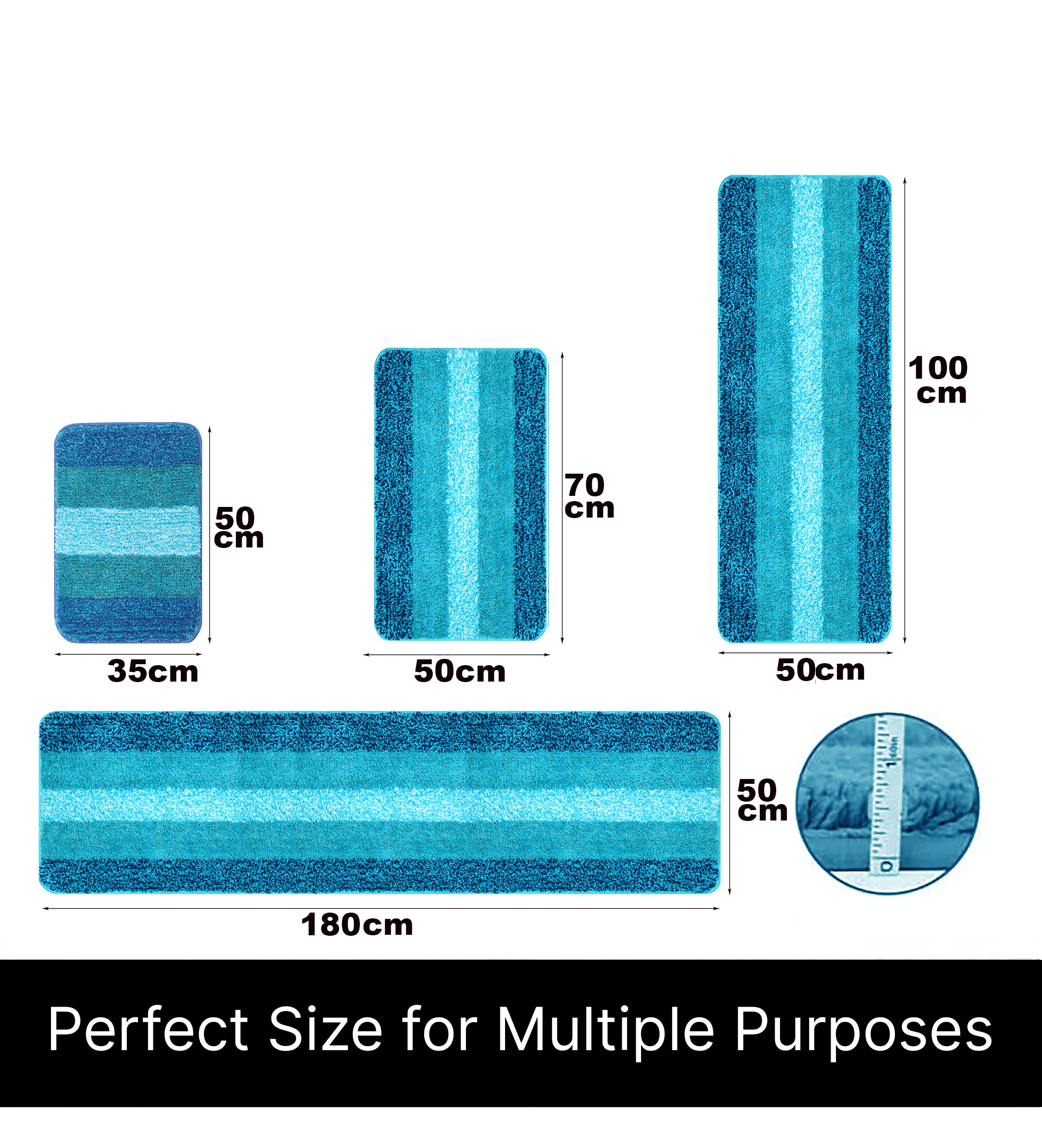 SOFT Microfiber Anti-Slip Bathmat | Comfortable & Washable - Image 3