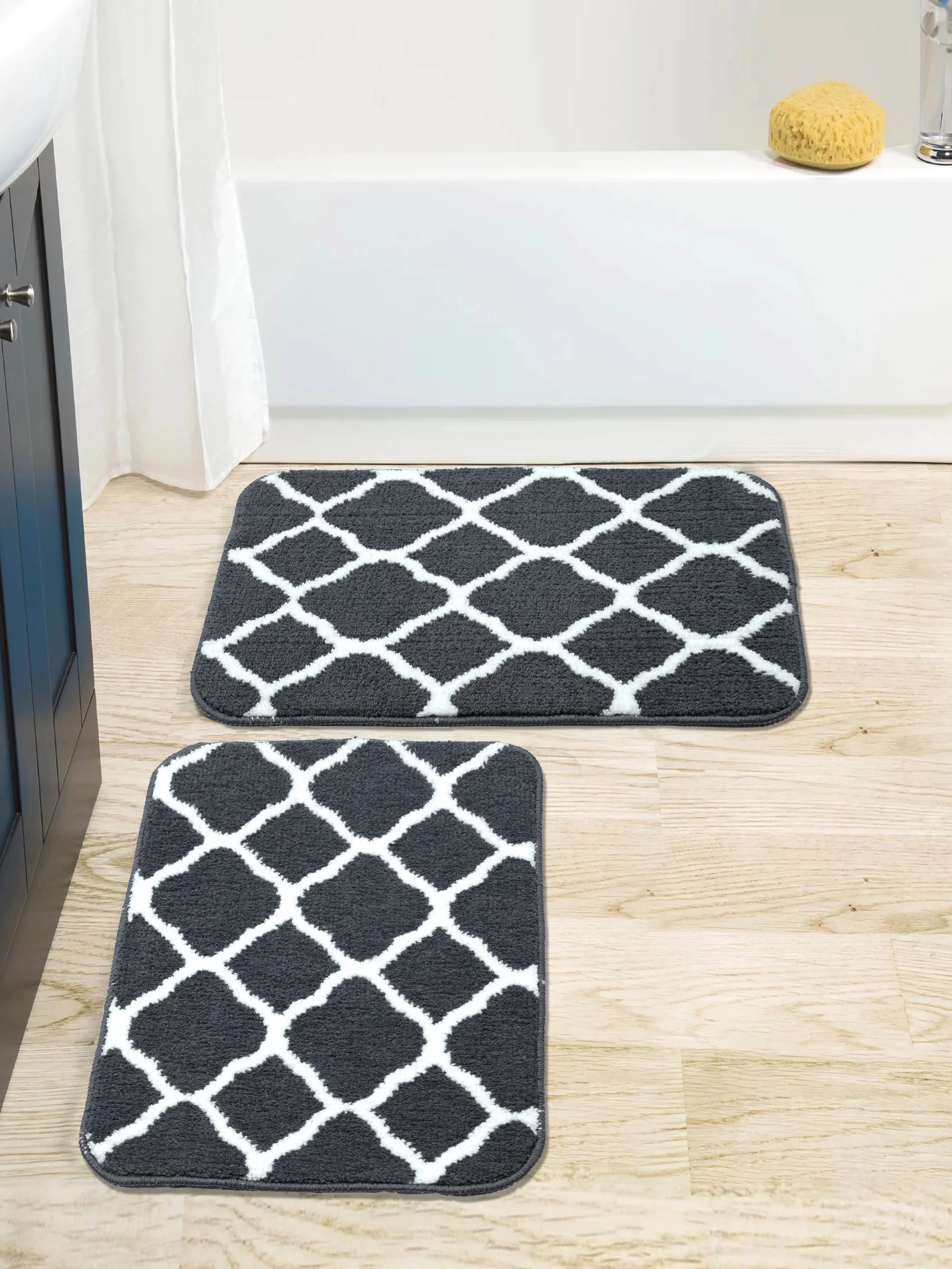 TANGIER Soft Anti-Slip Bathset | Two-Piece Set with Plush Texture & Grip Backing - Image 33