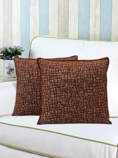 Tic Tac Cushion Cover – Set of 2 | Modern Geometric Textured Pattern - Image 18