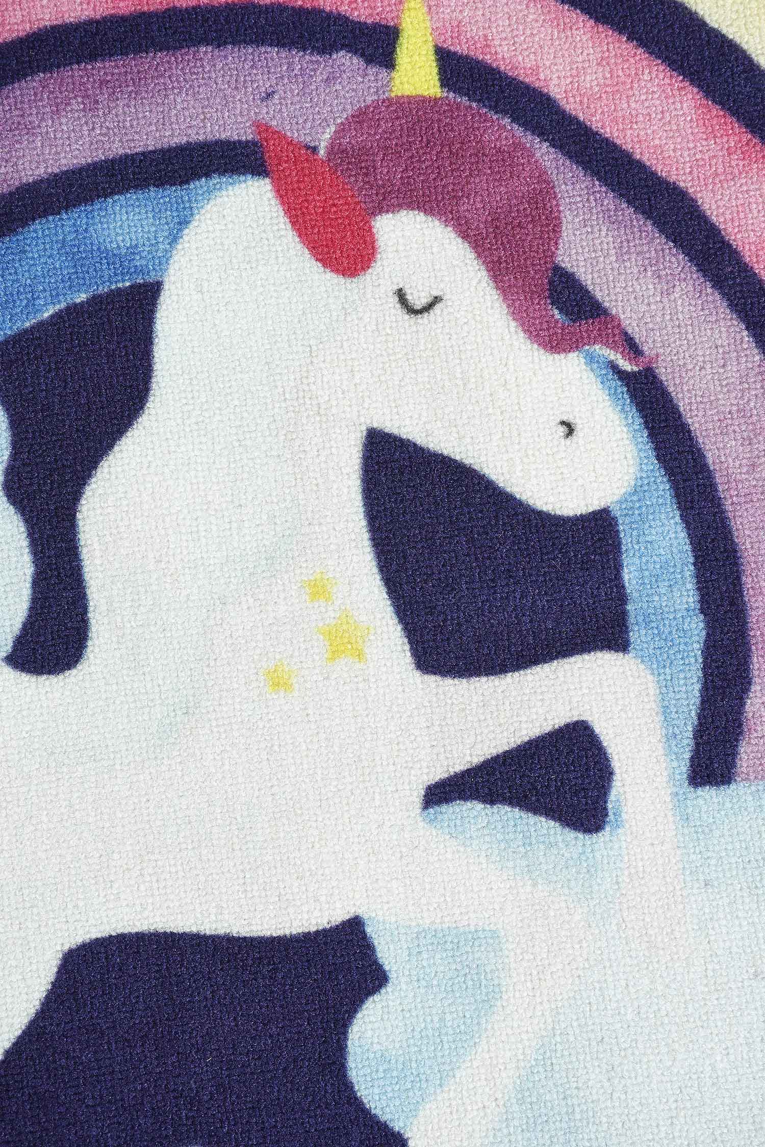 Unicorn Anti-Skid Round Mat – Navy | Non-Slip Comfort Mat for Play or Yoga - Image 3