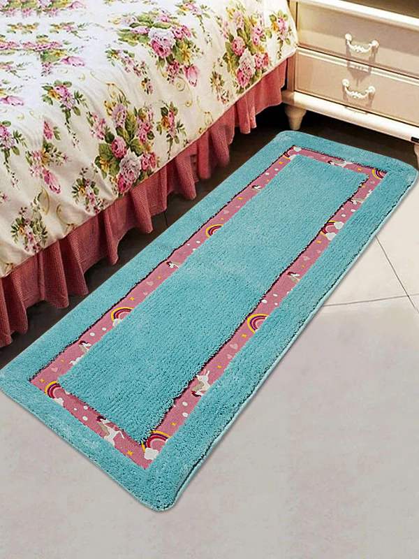 Unicorn Printed Soft Microfiber Runner | Multi-Purpose Use (40x140 cm)