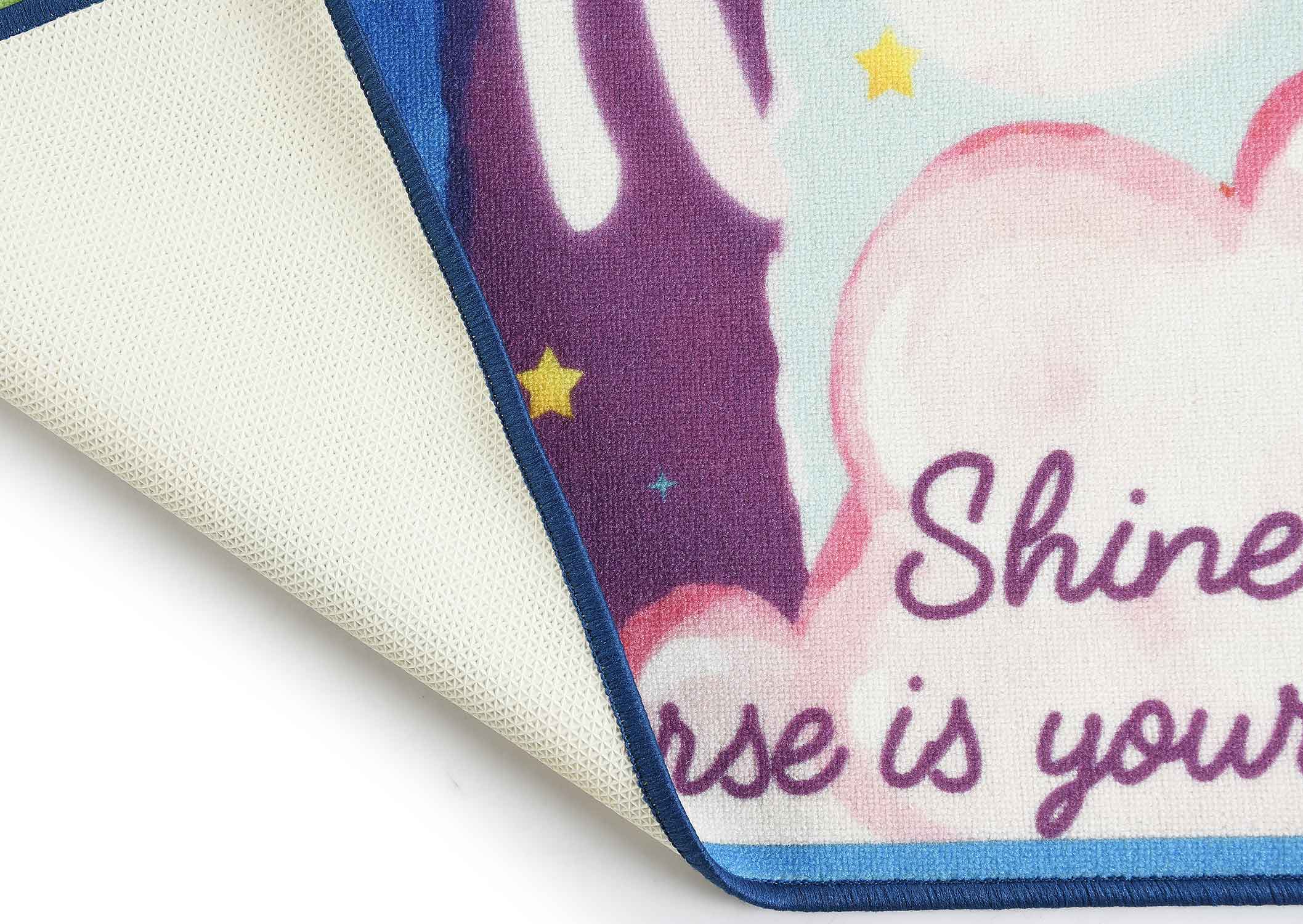 Unicorn Soft Polypropylene Carpet | Vibrant Kids Room Rug - Image 5