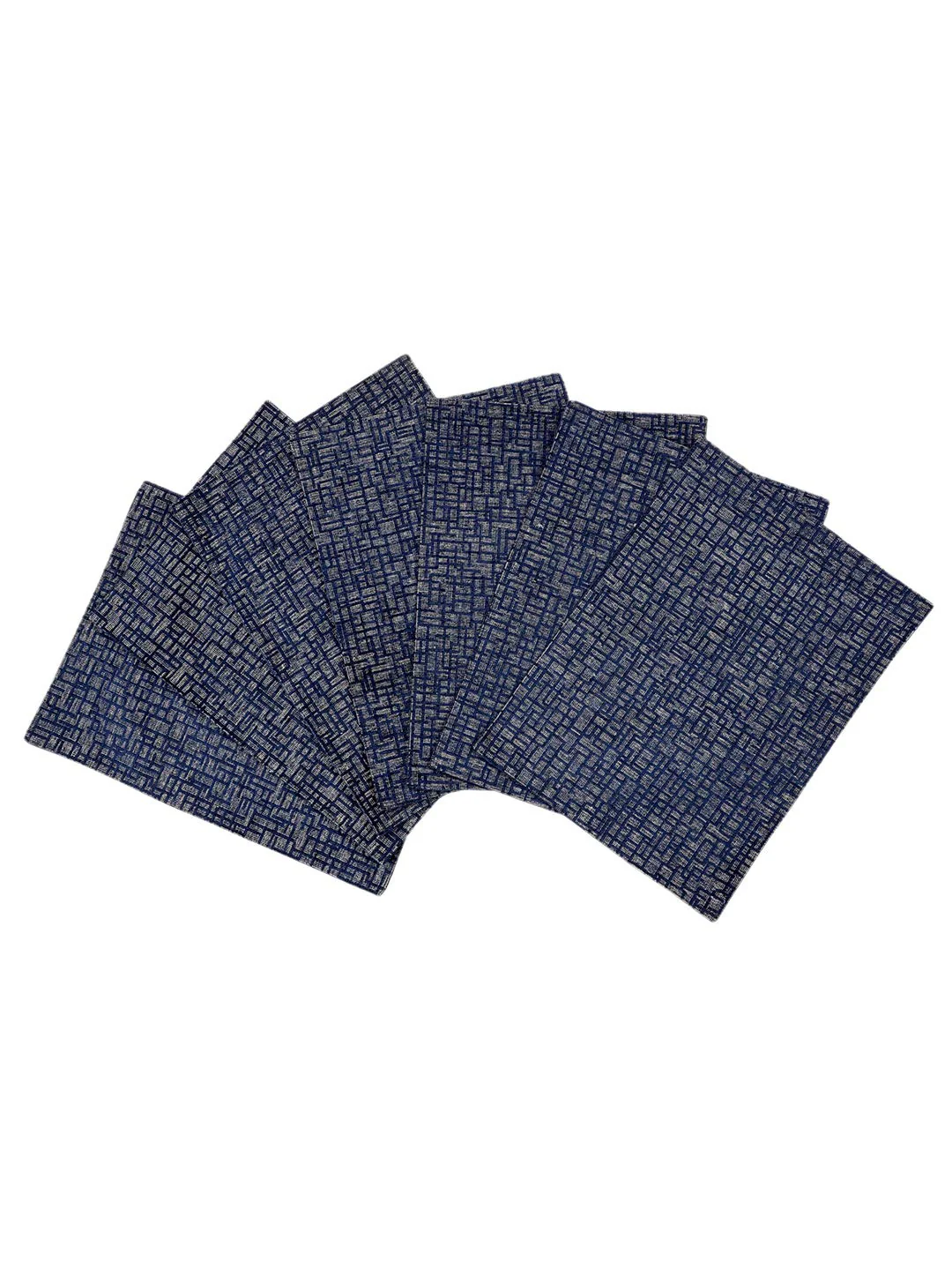 Unique Quality Viscose Dining Placemats – Set of 6 (Blue, 34x45 cm) | Elegant Shine & Easy Clean - Image 15