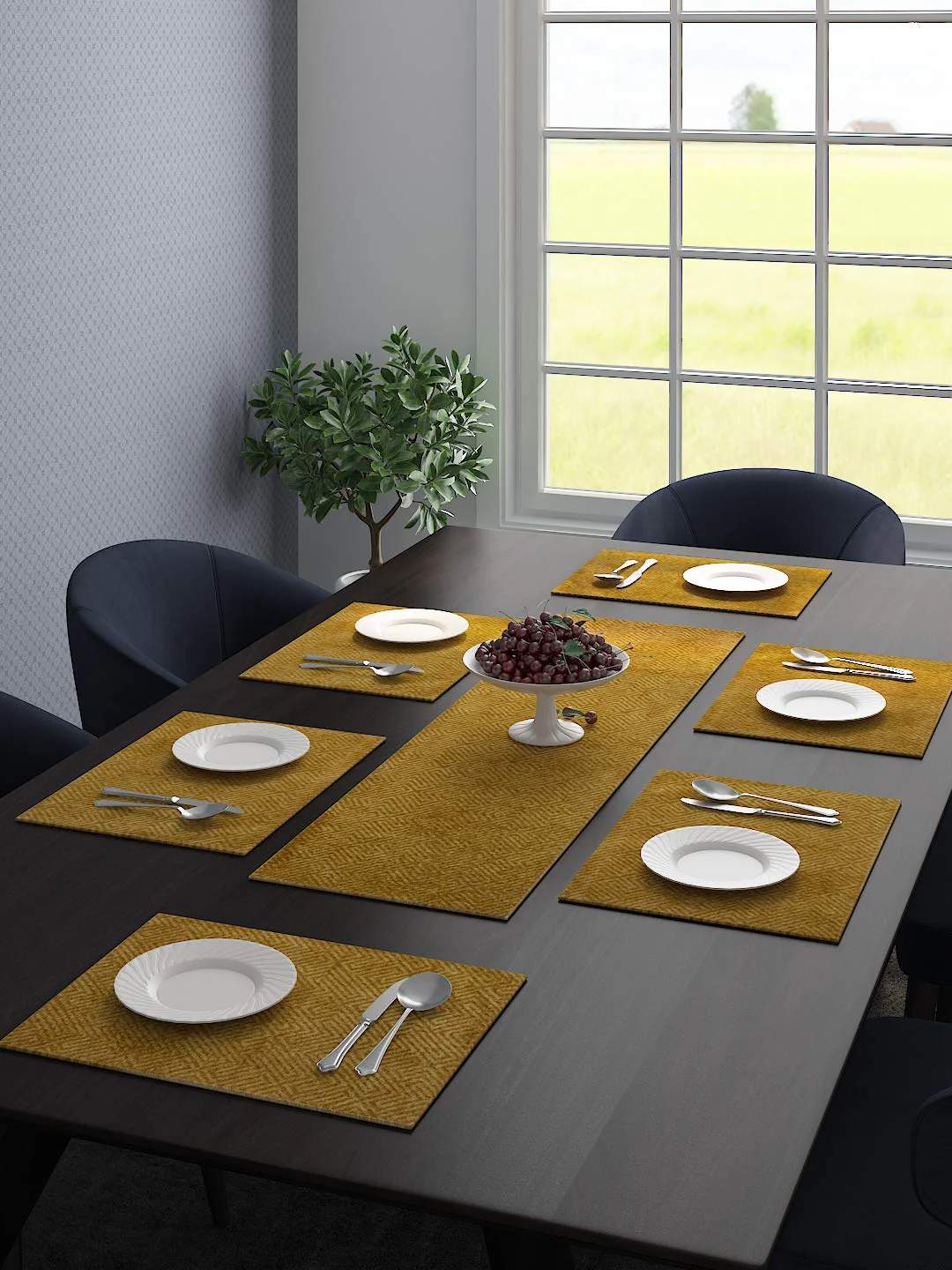 Unique Quality Viscose Dining Table & Kitchen Placemats | Set of 6 - Image 20