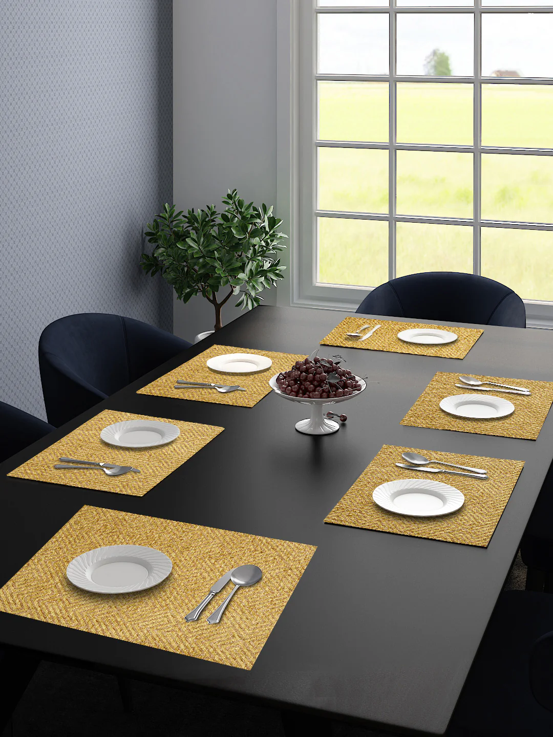 Unique Quality Viscose Dining Table & Kitchen Placemats | Set of 6 - Image 22