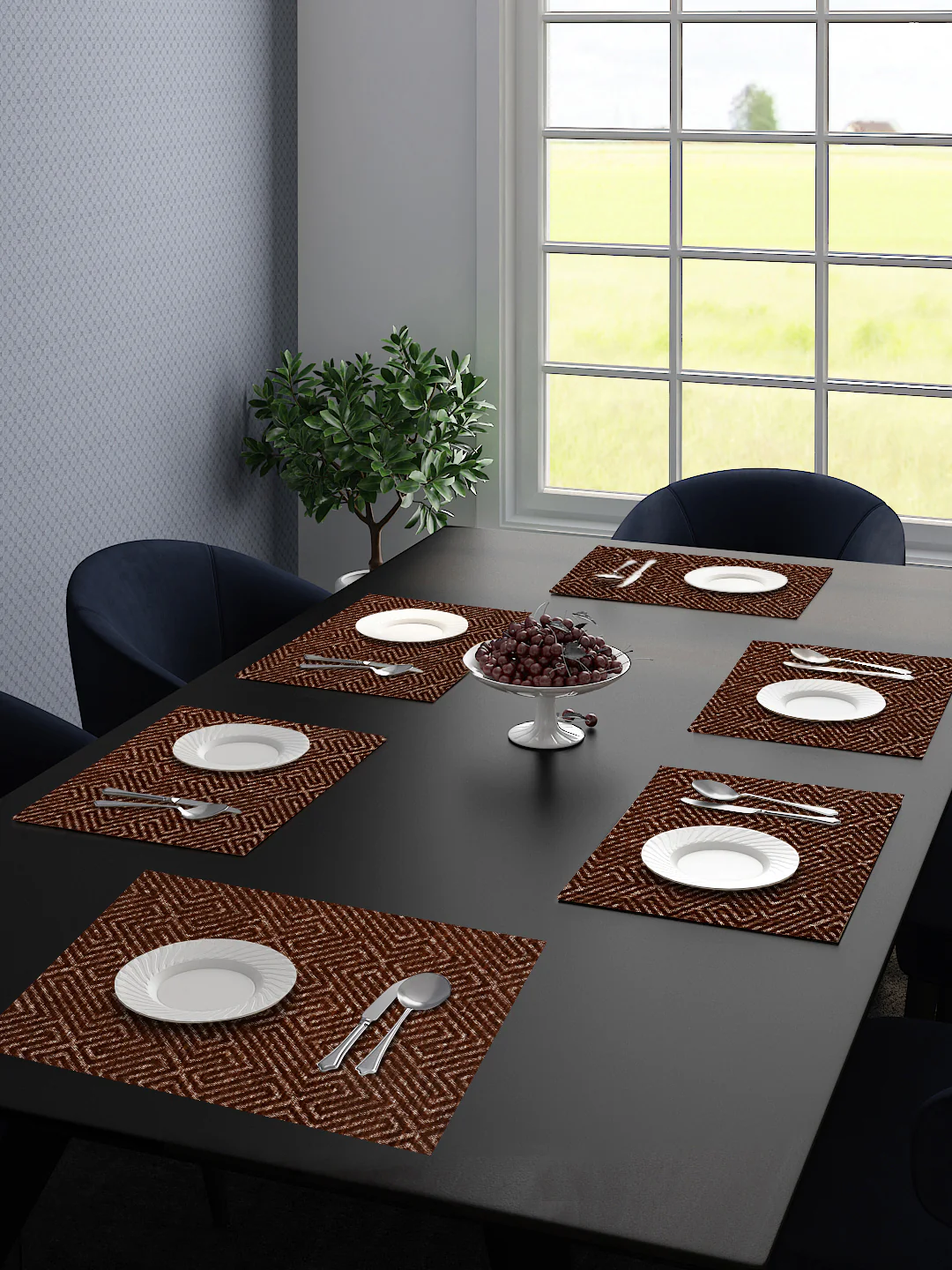 Unique Quality Viscose Dining Table & Kitchen Placemats | Set of 6 - Image 7
