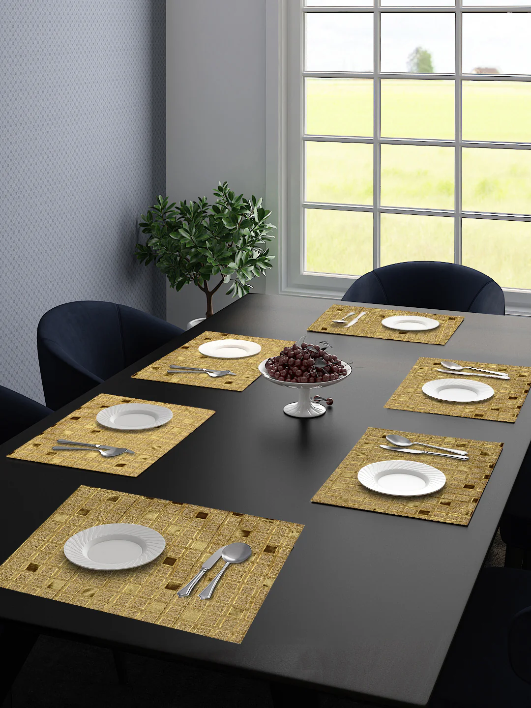 Matrix Unique Quality Viscose Dining Placemats | Modern Texture & Easy Maintenance - Image 20