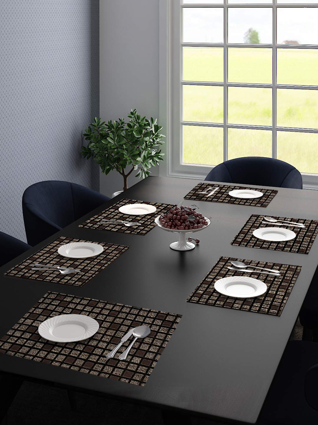 Matrix Unique Quality Viscose Dining Placemats | Modern Texture & Easy Maintenance - Image 5