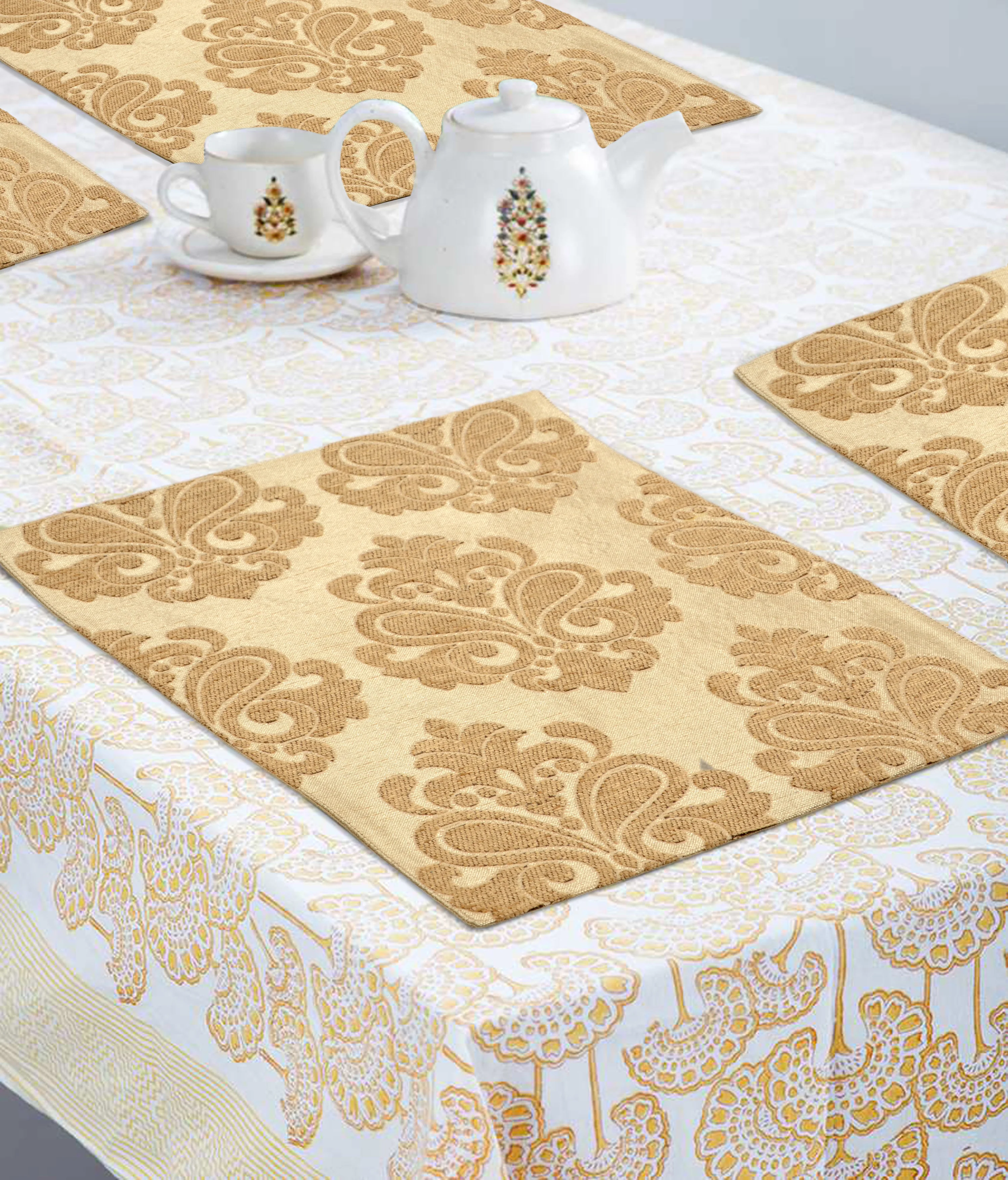 Medallion Viscose Dining & Kitchen Placemats – Premium Set - Image 3