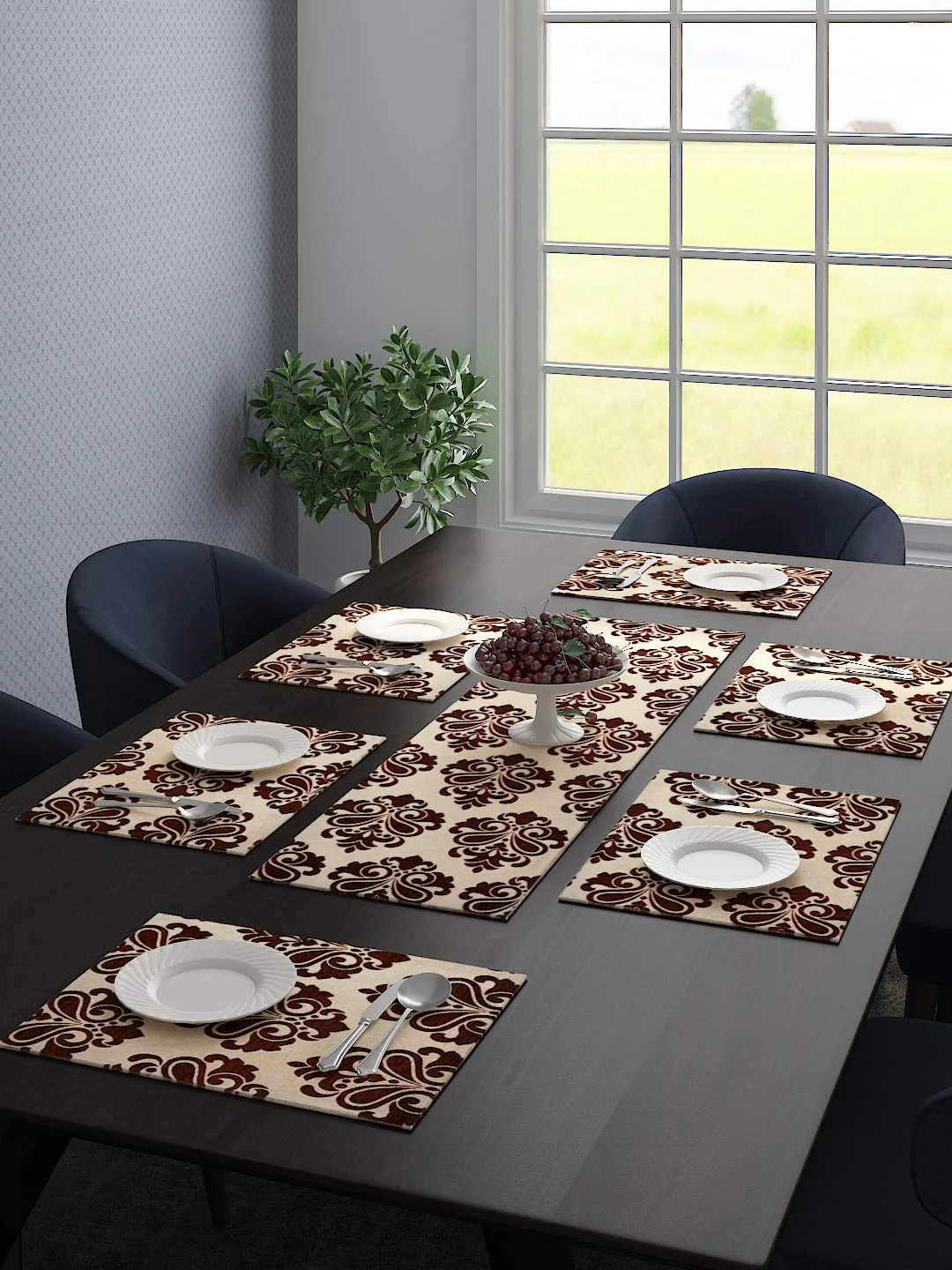 Medallion Viscose Dining & Kitchen Placemats – Premium Set - Image 8