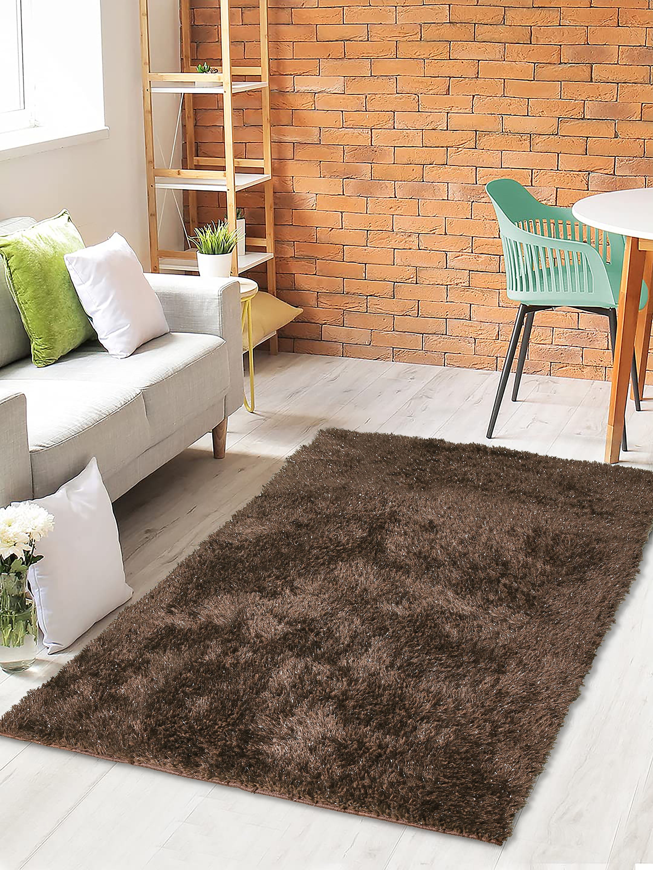 Shaggy Medium Pile Shiny Carpet - Image 30