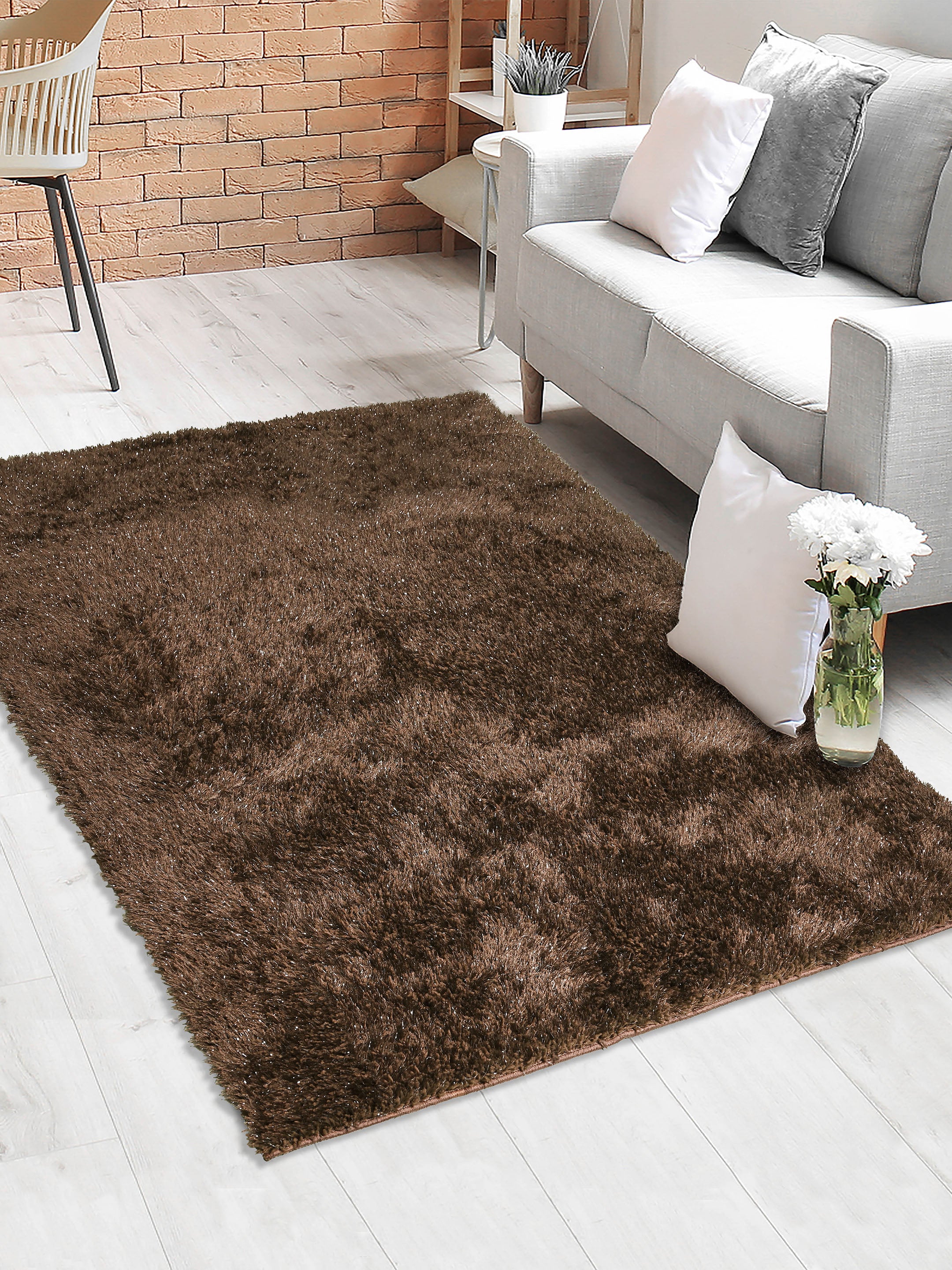Shaggy Medium Pile Shiny Carpet - Image 34