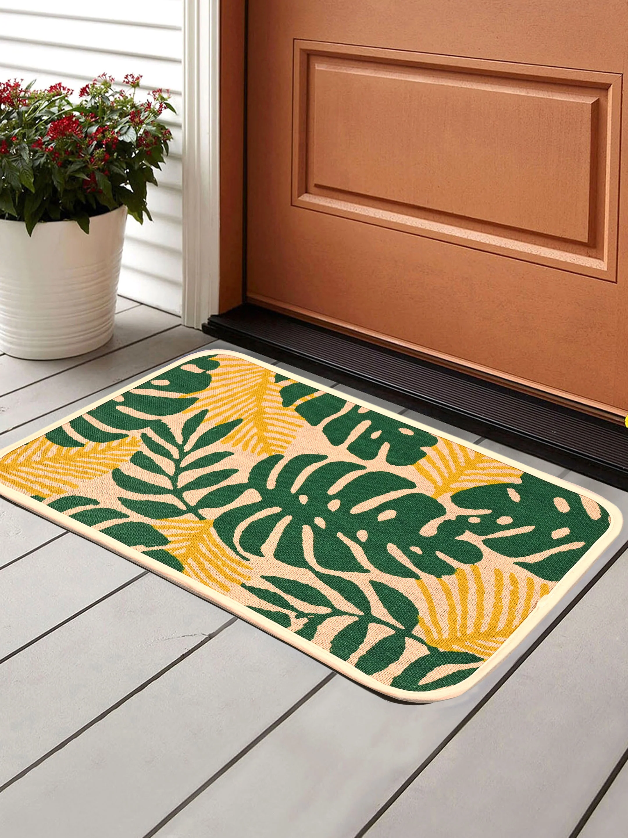 Leaf Jute Door Mat Set – 3-Piece Anti-Slip Combo - Image 14