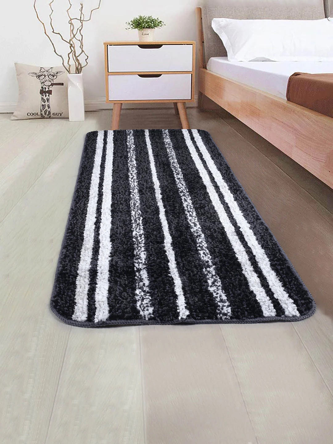 Stripe Microfiber Anti-Skid Bathmat | Multiple Sizes Available - Image 36