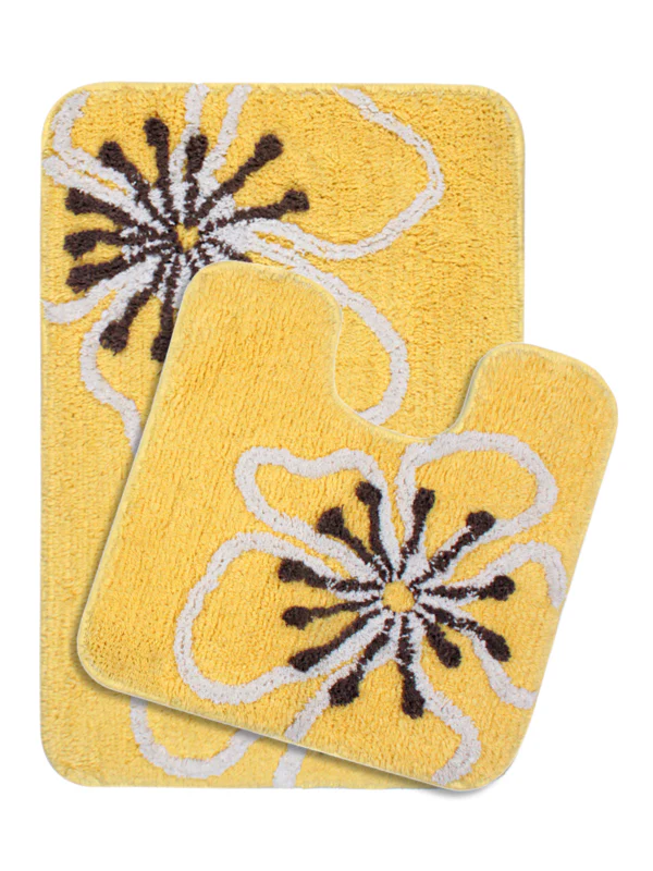 MAGNOLIA Soft Cotton Bathmat Set | Pack of 2, Anti-Skid - Image 15