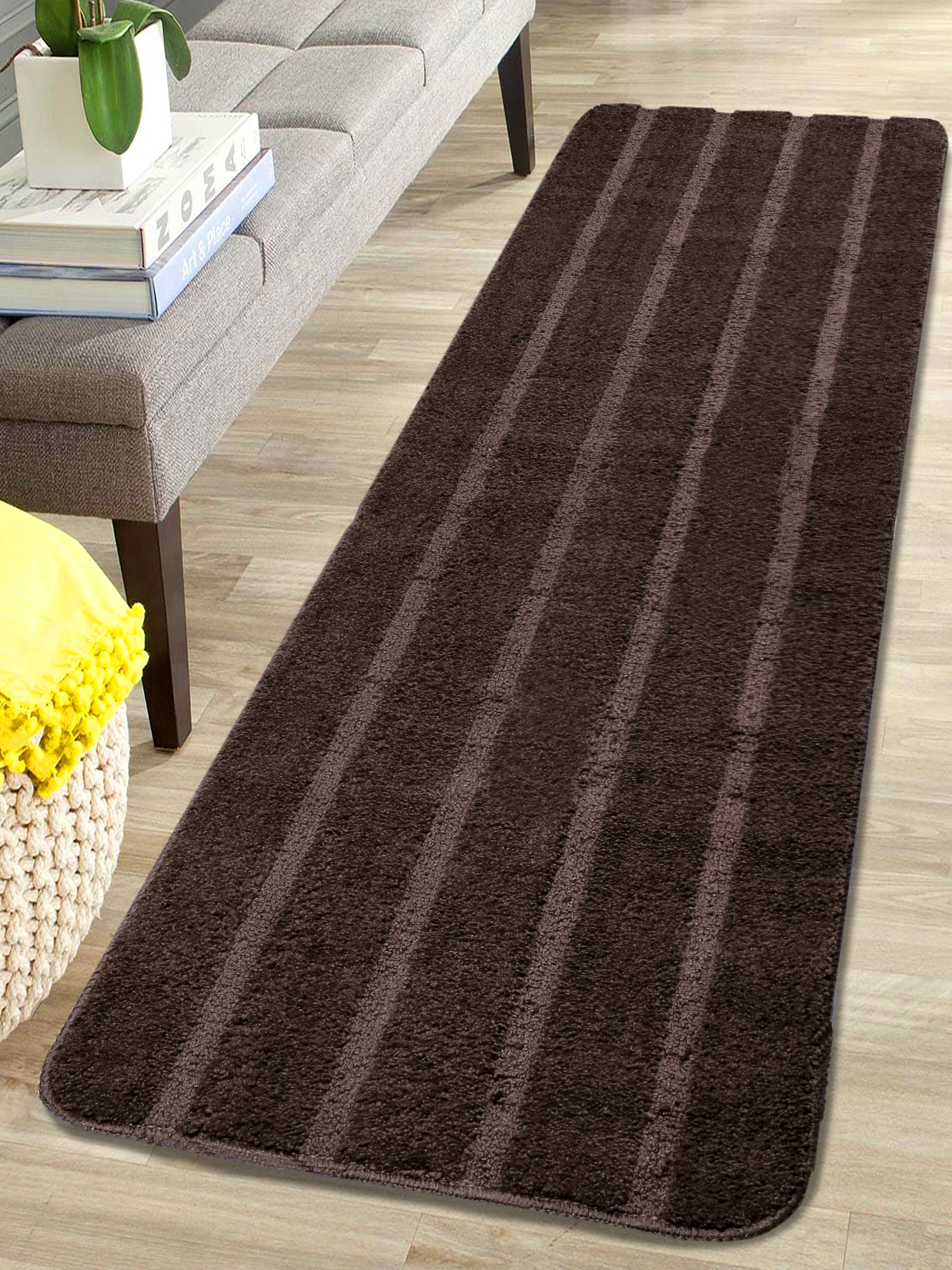 High Low Loop Soft Microfiber Anti-Slip Runner | - Image 32