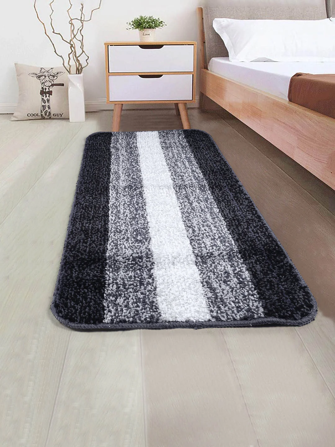 STRIPE Soft Microfiber Anti Slip Carpet & Runner - Image 44