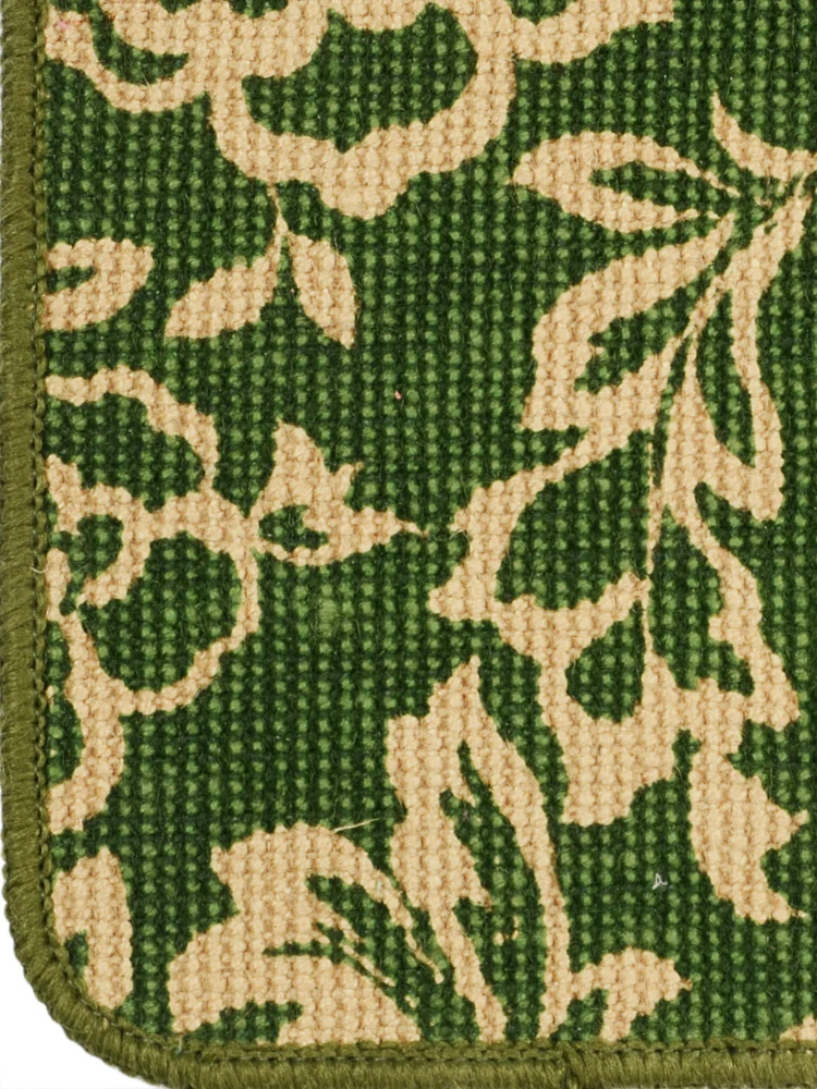 Floral Jute Door Mat – Natural Texture & Anti-Skid Backing - Image 3