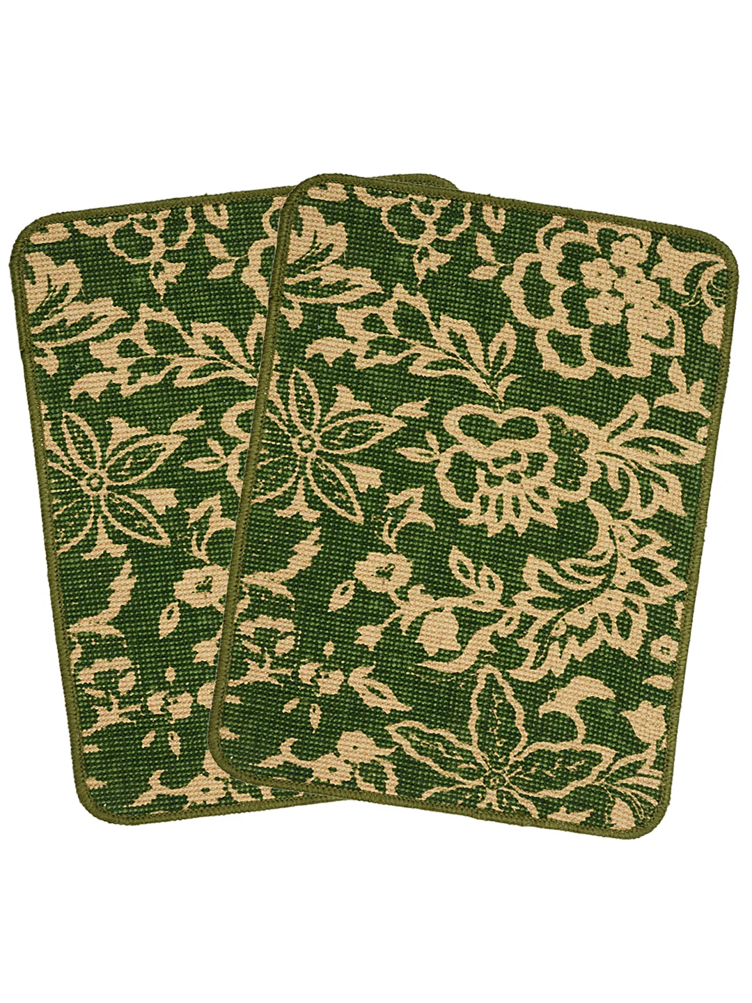 Floral Jute Door Mat – Natural Texture & Anti-Skid Backing - Image 5