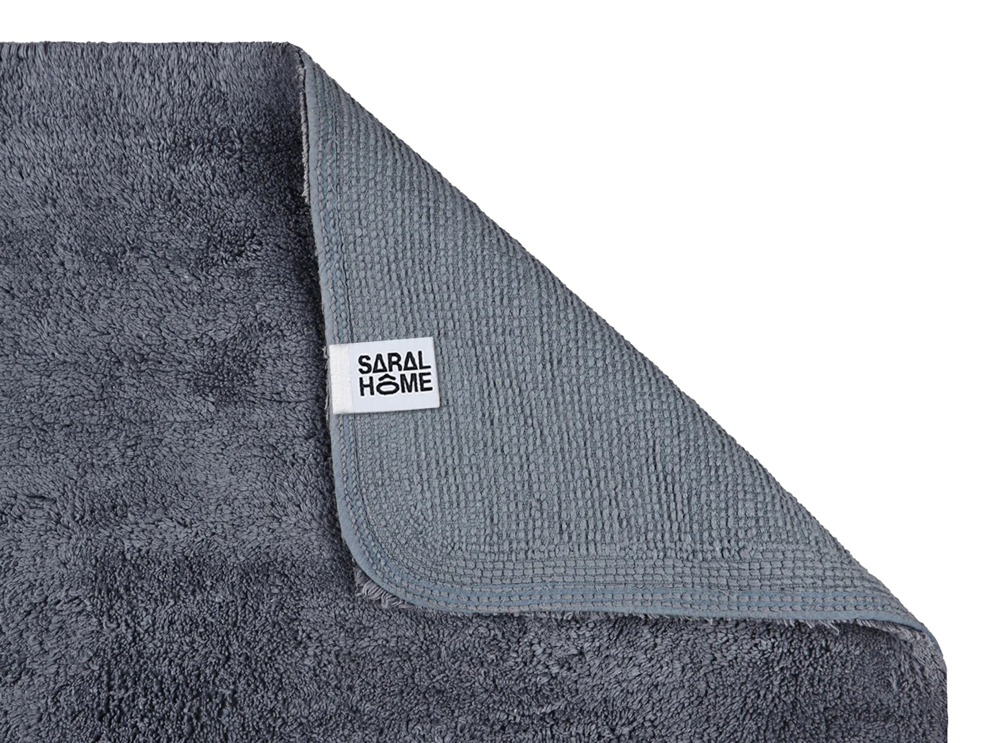 Cotton Anti-Skid Bathmat | Soft & Absorbent (60x100 cm, Light Grey) - Image 9