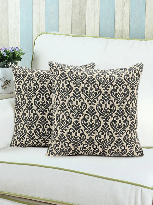 Fleur Style Cushion Cover – Set of 2 | Floral Pattern & Chic Look - Image 9