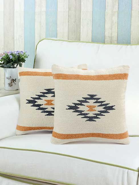 Unique Heavy Cotton Cushion Cover – Set of 2 – Elegant & Long-Lasting - Image 2