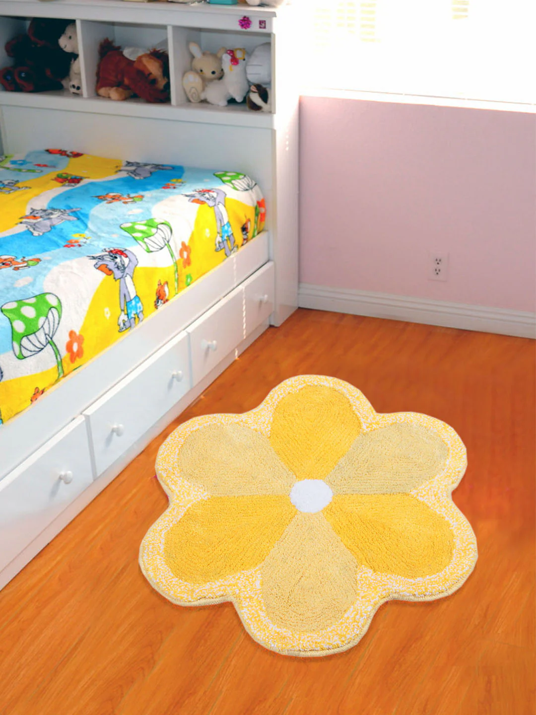 Gull Flower Micro Shape Bathmat – 60×60 cm (Bloom) - Image 14