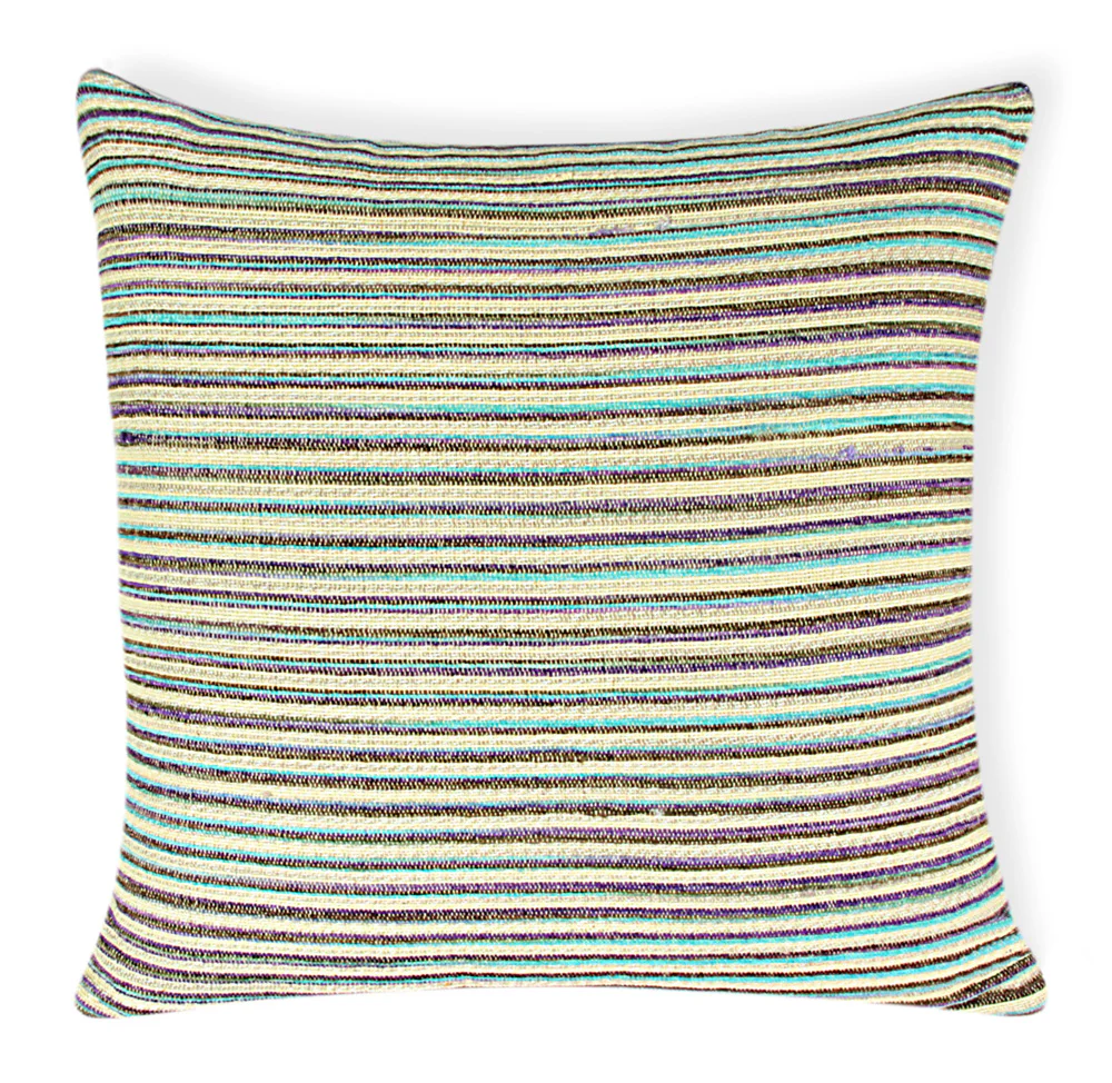 Striped Textured Cushion Cover – Set of 2 – Elegant & Durable Fabric