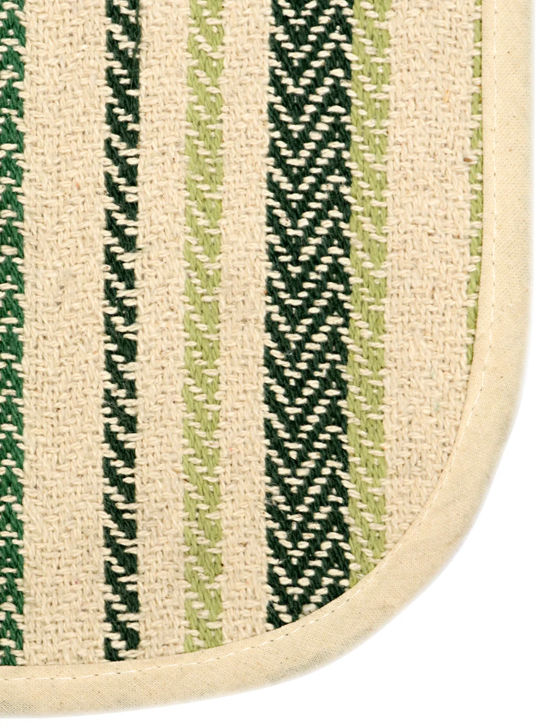 Stripe Cotton Yoga Mat – Breathable & Sweat-Resistant - Image 10