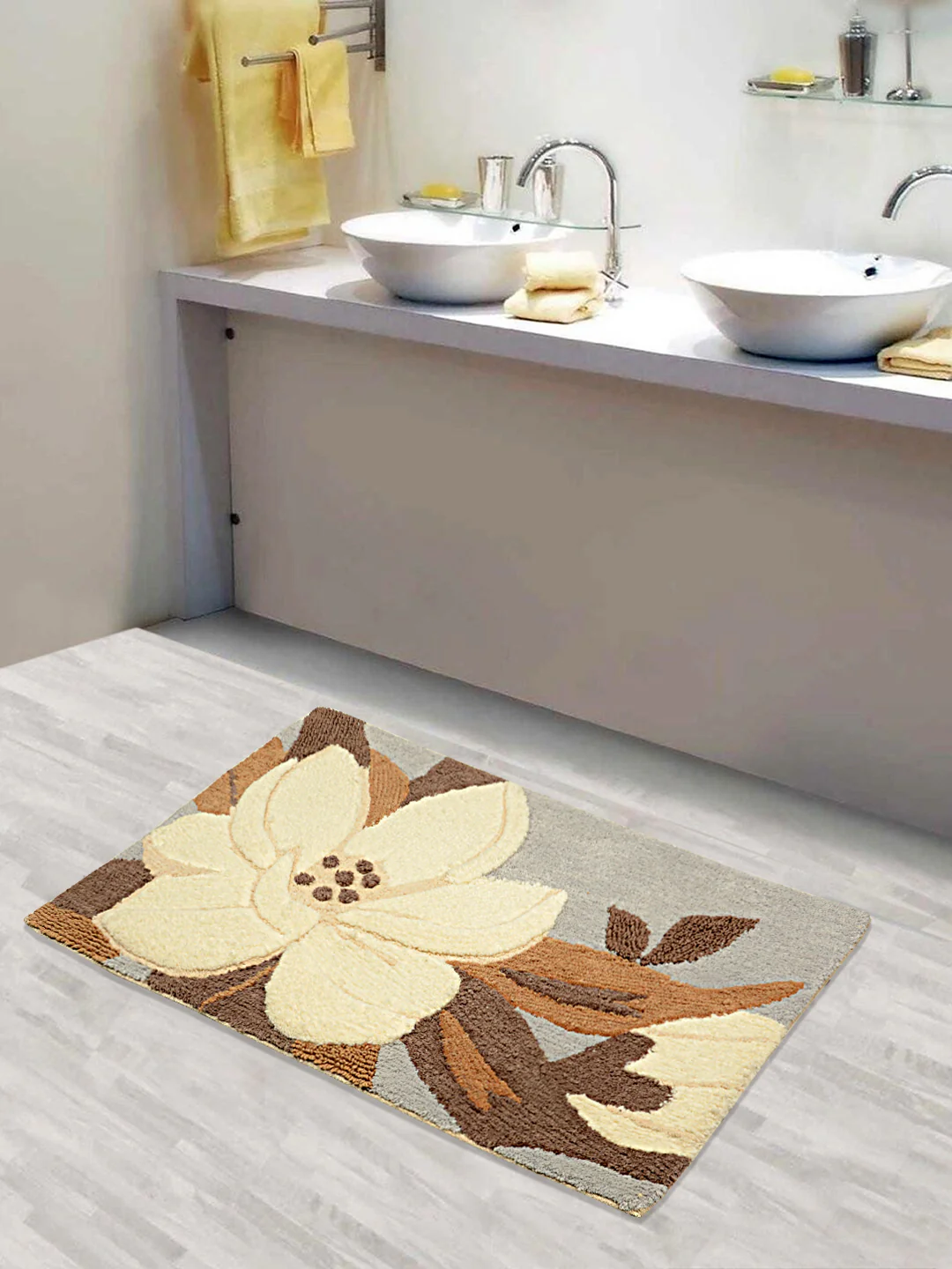 Tender 100% Cotton Premium Mat – 50x80 cm | Ultra-Soft Feel & Gentle Absorbency