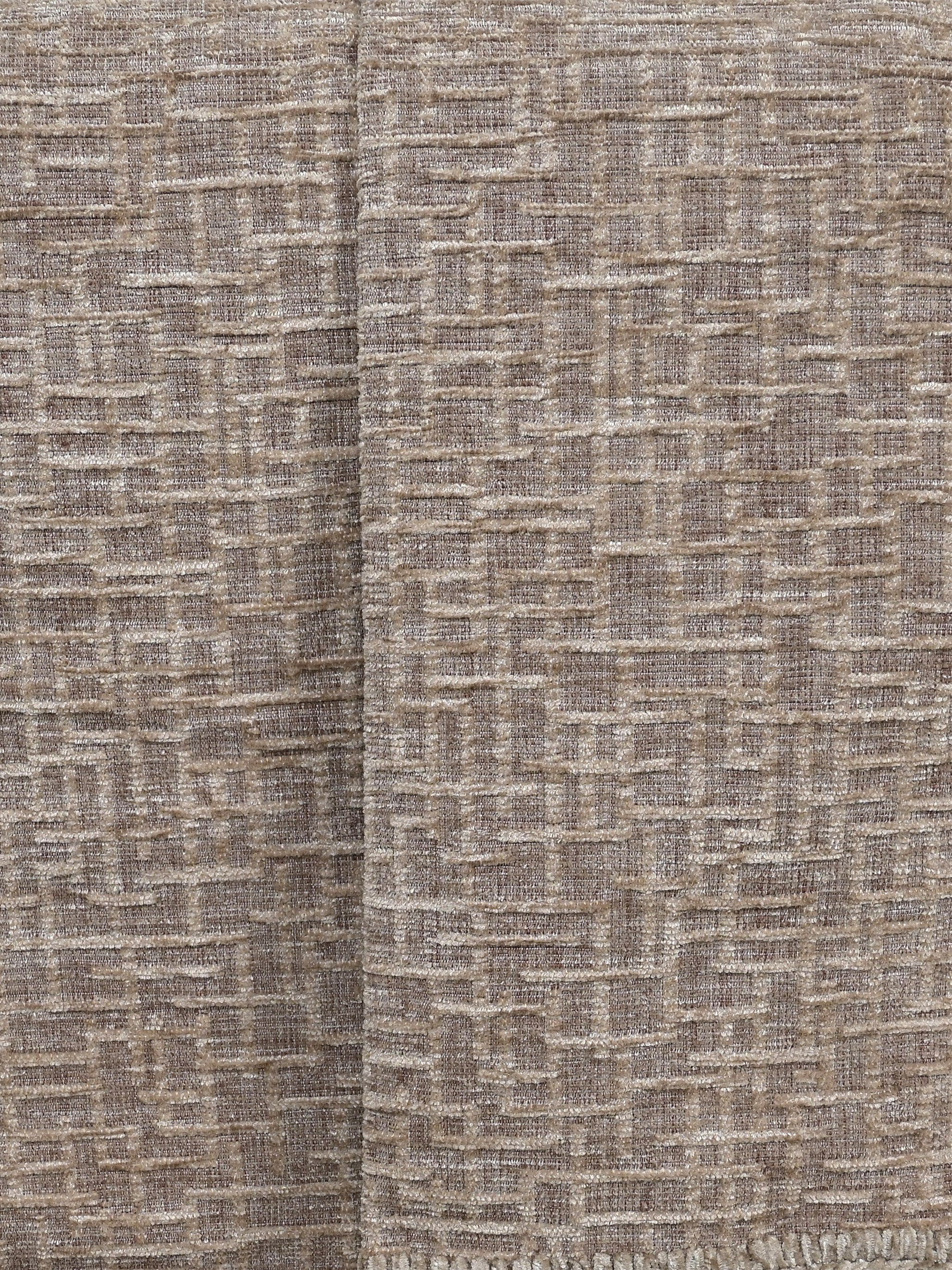 Tic-Tac Velvet Cotton Sofa Throw Cover | Textured Grid Design - Image 17
