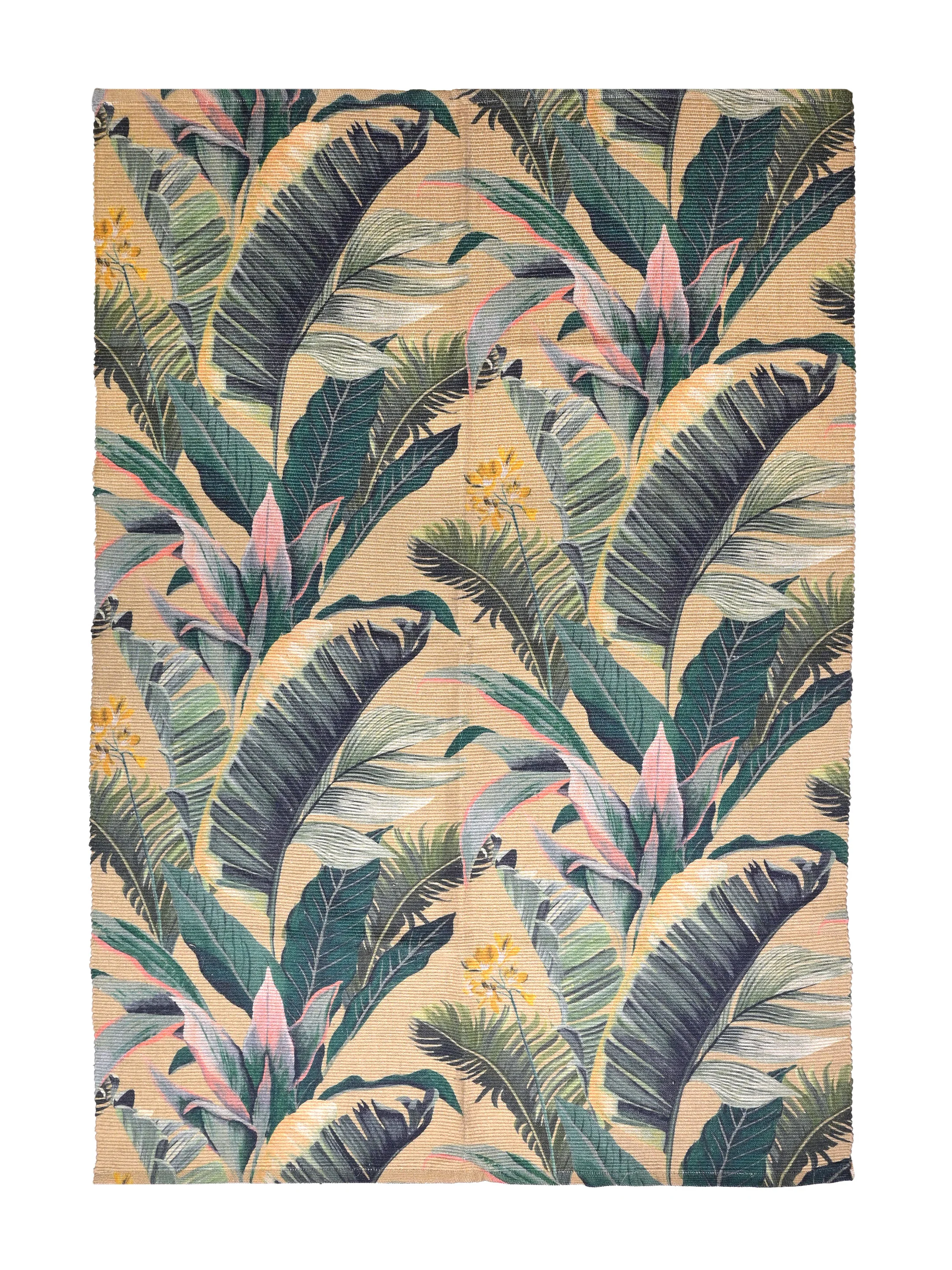 Tropical Leaves Decorative Rug – Vibrant Soft Floor Carpet for Home Decor - Image 2